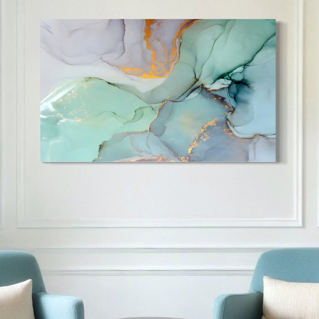 Tablou Canvas Premium LuxCanva® C1216, Colored Marble , Relaxare, Living Room, Culori Vibrante