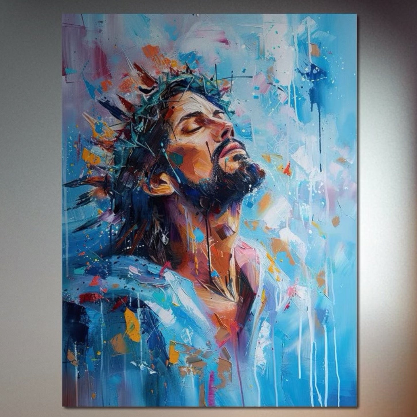 Tablou Canvas Premium LuxCanva® H1043, Coroana Sperantei, Iisus, Credinta, Speranta, Mantuire, Har, Emotie, Coroana de Spini, Arta Religioasa, Living, Dormitor