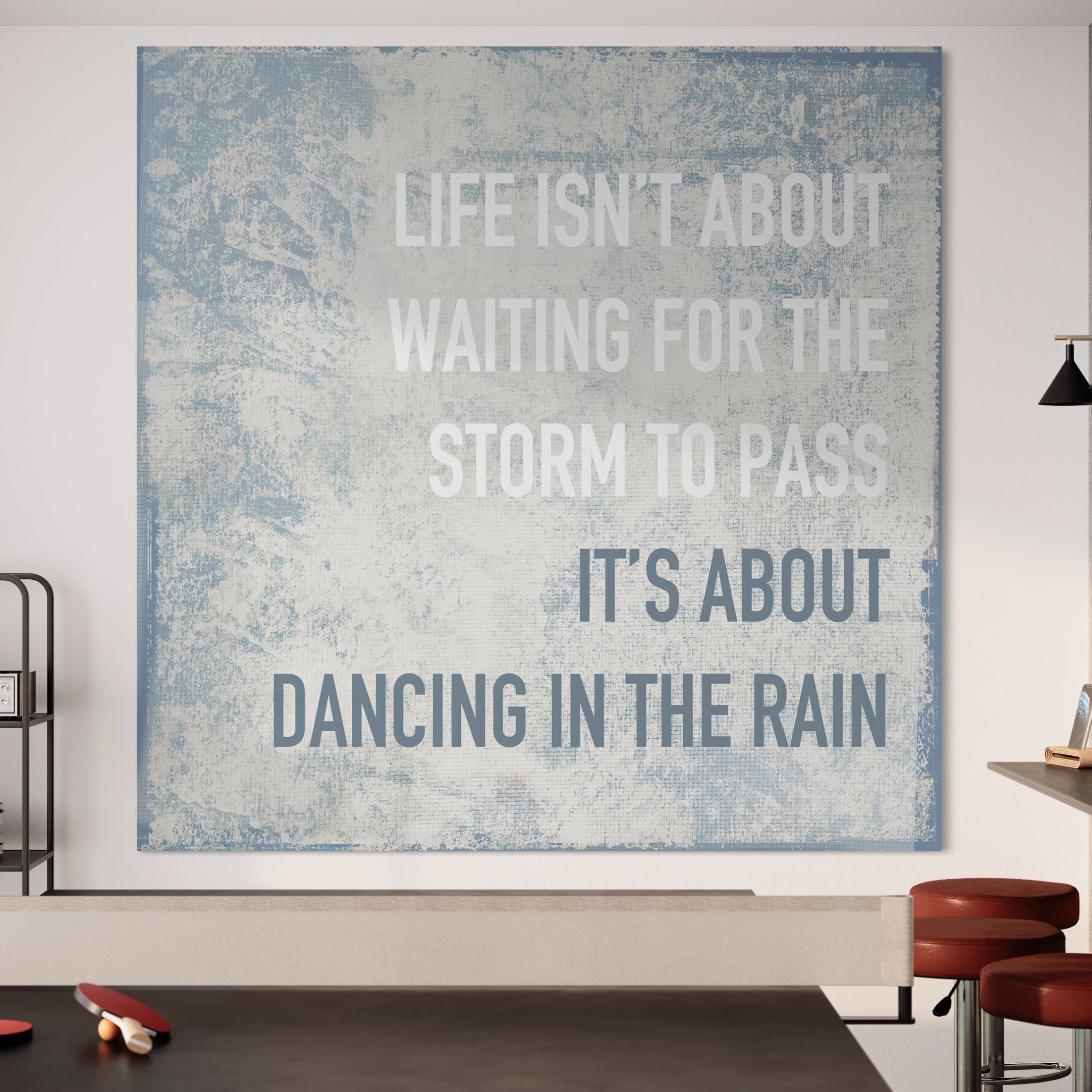 Tablou Canvas Premium LuxCanva® B1125, Dancing In The Rain , Culori, Dans, Ploaie, Living Room, Incurajare, Motivational, Birou, Culori Vibrante