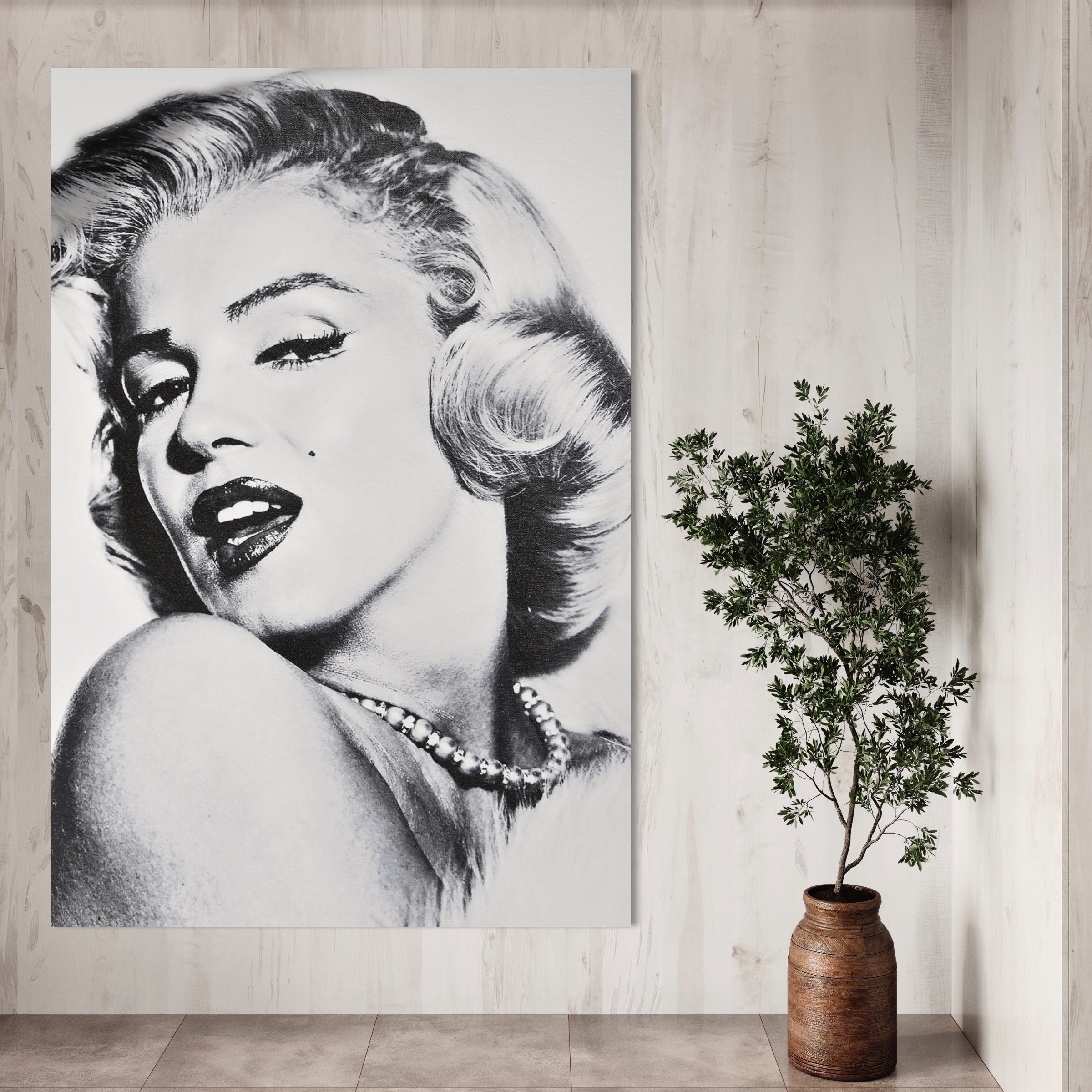 Tablou Canvas Premium LuxCanva® B1118, The Amazing Marilyn Monroe ,Living, Blonda, Actrita, Sex Simbol, PlayBoy, Dormitor, Alb Si Negru
