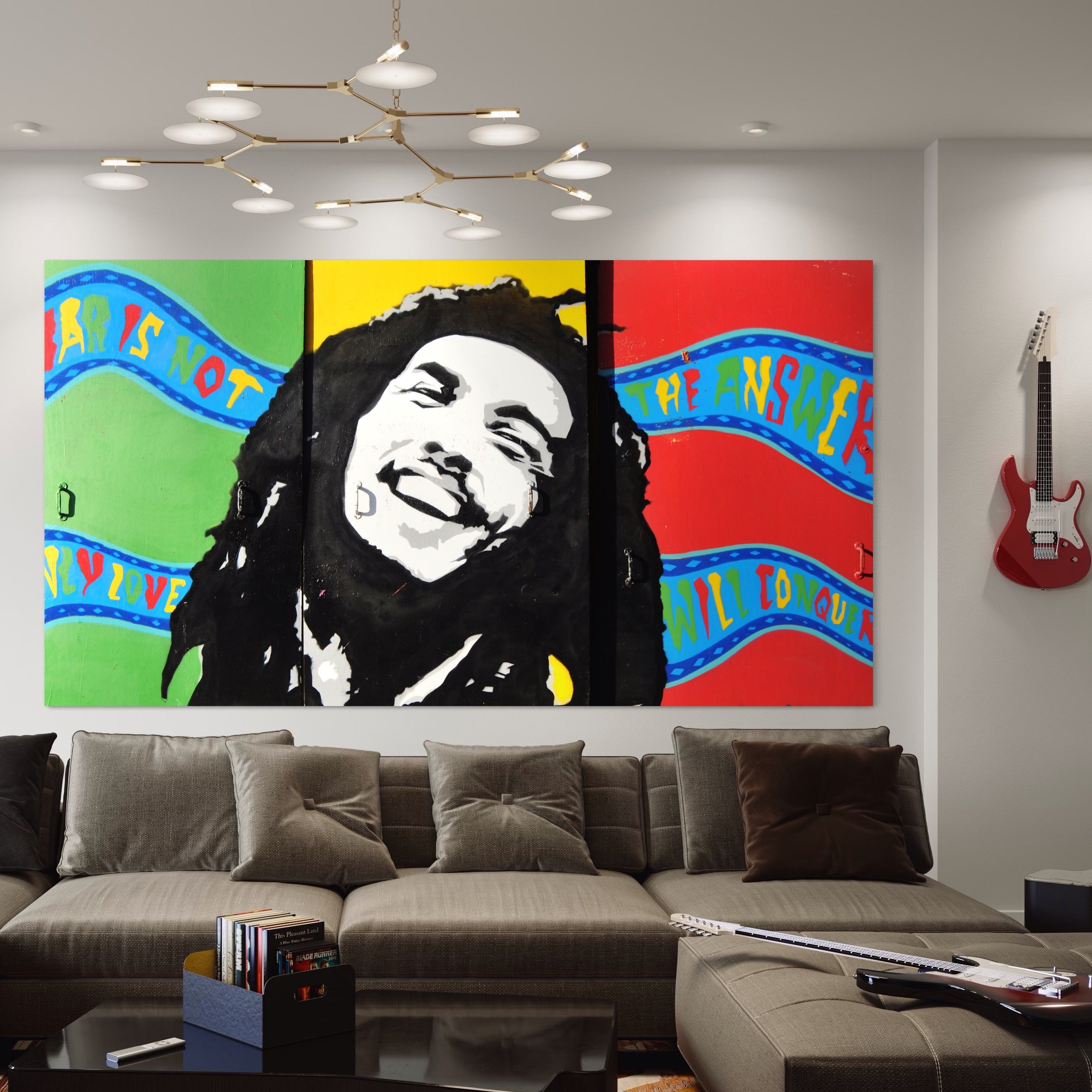 Tablou Canvas Premium LuxCanva® B1116, The Great Bob Marley , Muzician, Jamaica, Dormitor, Reggae, Living, Culori Vibrante