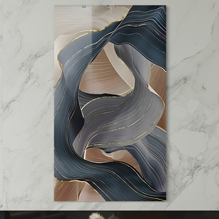 Experimentați mișcarea dinamică cu Tablou Canvas Premium LuxCanva® B1106, "Pierdut In Pastel" - artă murală abstractă cu forme curgătoare și valuri pastelate vibrante, perfectă pentru living sau dormitor. Calitate premium de la LuxCanva®.