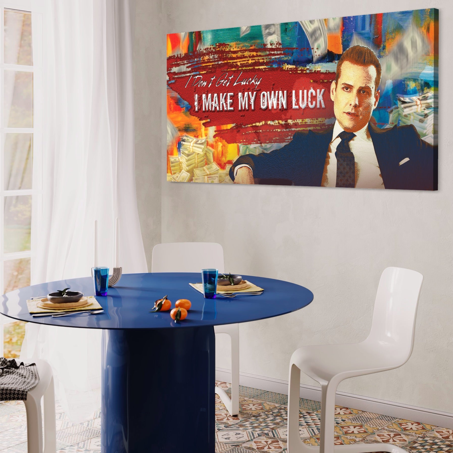 Tablou Canvas Premium LuxCanva® B1029, Harvey Specter , Decorativ, Serial, Suits, Actori, Inspirational, Culori Vibrante
