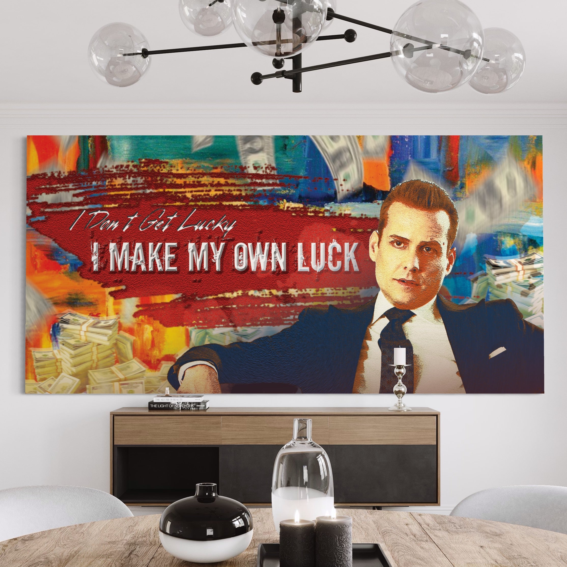Tablou Canvas Premium LuxCanva® B1029, Harvey Specter , Decorativ, Serial, Suits, Actori, Inspirational, Culori Vibrante