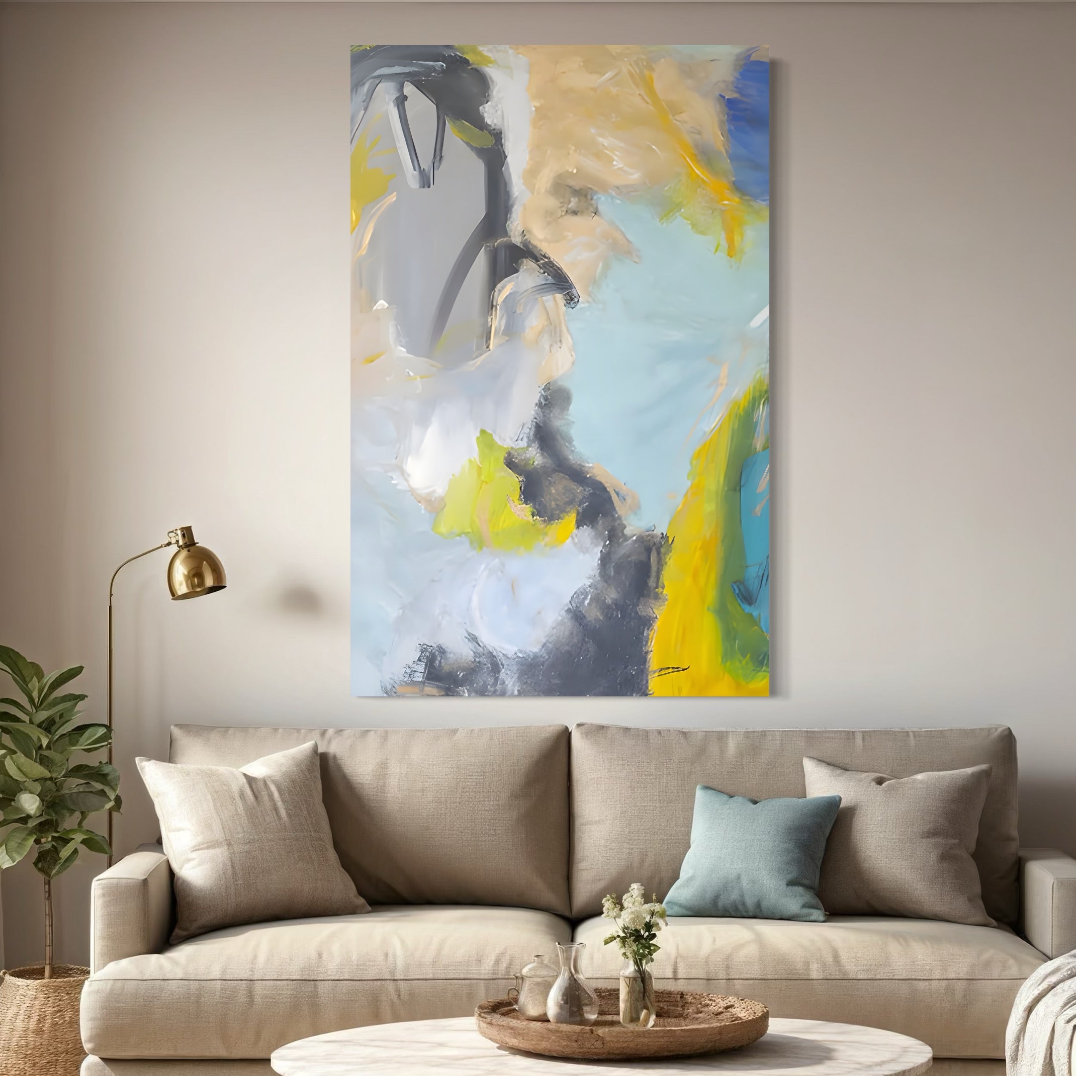 Tablou Canvas Premium LuxCanva® C1241 Calatorie In Spatiu , Relaxare, Living Room, Culori Vibrante