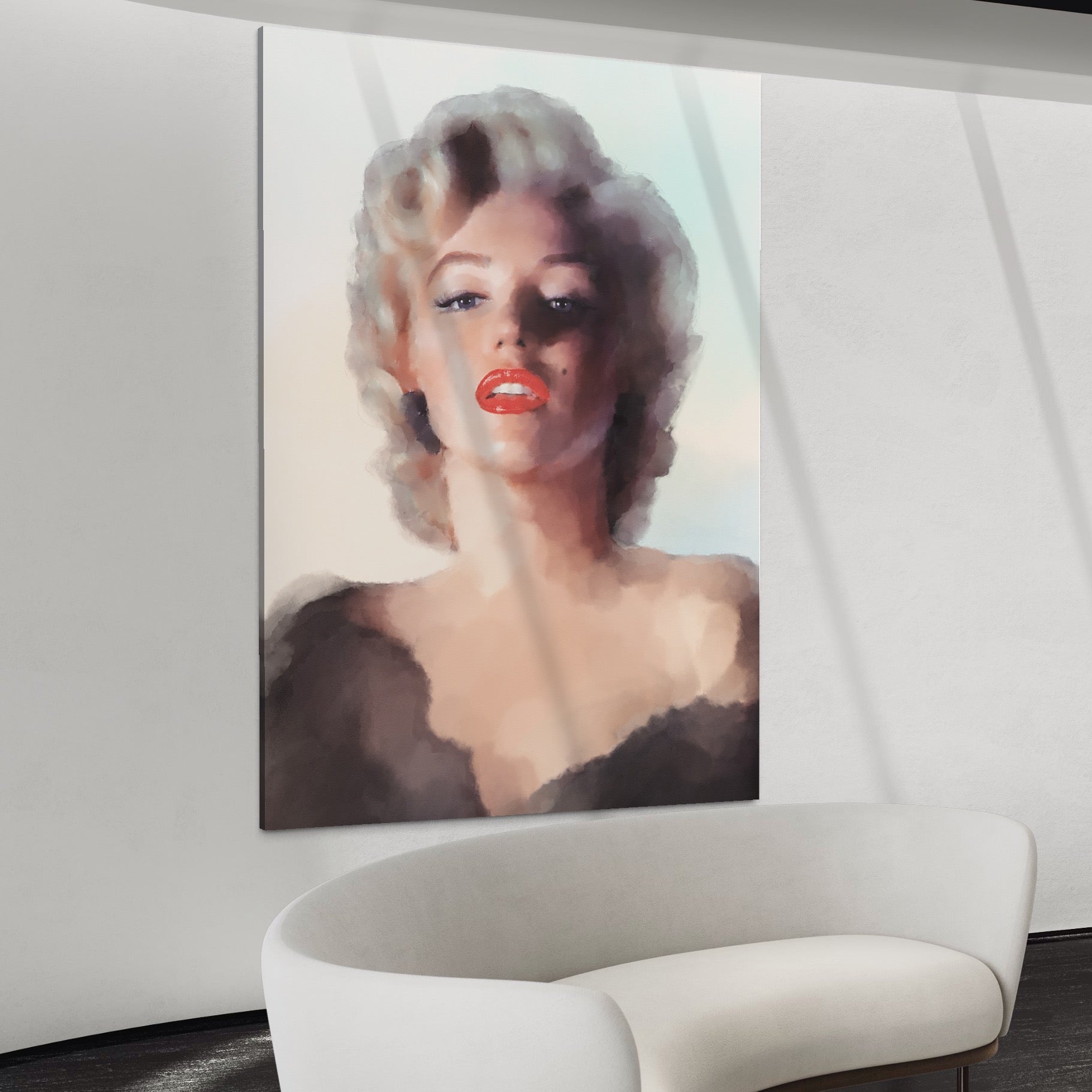 Tablou Canvas Premium LuxCanva® A1361, Marilyn Monroe ,  Living, Actrita, Sex Simbol, Diva, Cantareata, Dressing, Culori Vibrante