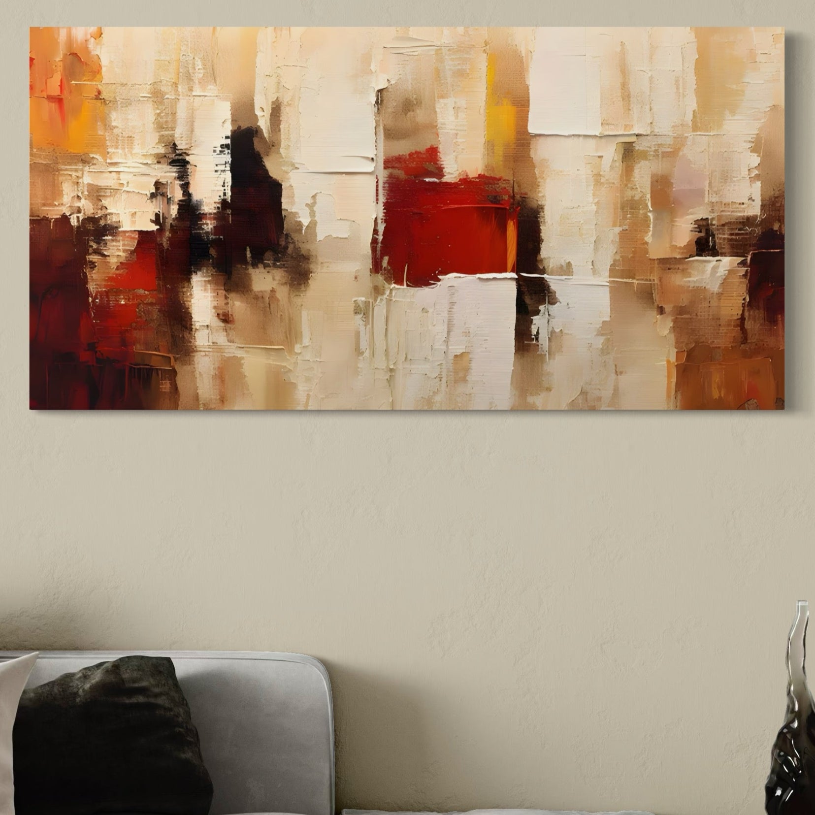 Tablou Canvas Premium LuxCanva® A1625, Abstract Pictures , Room, Decorativ, Cromatic, Contrast, Abstract, Dormitor, Culori Vibrante