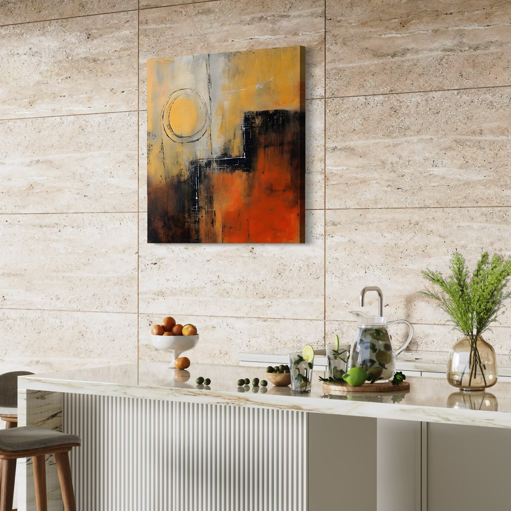 Tablou Canvas Premium LuxCanva® A1645, Infinite Flow , Dormitor, Decorativ, Cromatic, Living, Culori Vibrante