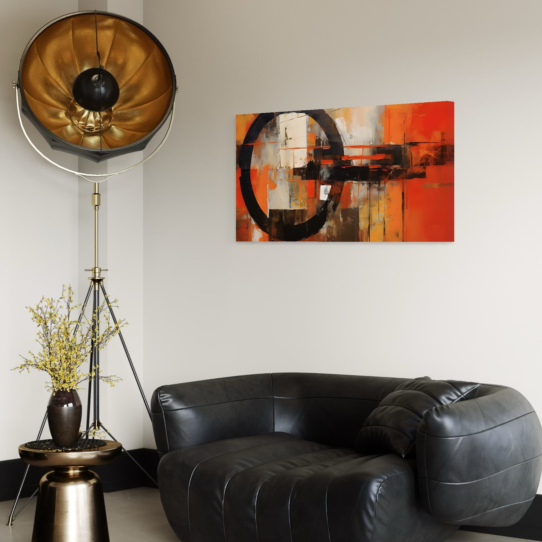 Tablou Canvas Premium LuxCanva® A1648, Geometrie Abstracta , Dormitor, Decorativ, Cromatic, Living, Culori Vibrante