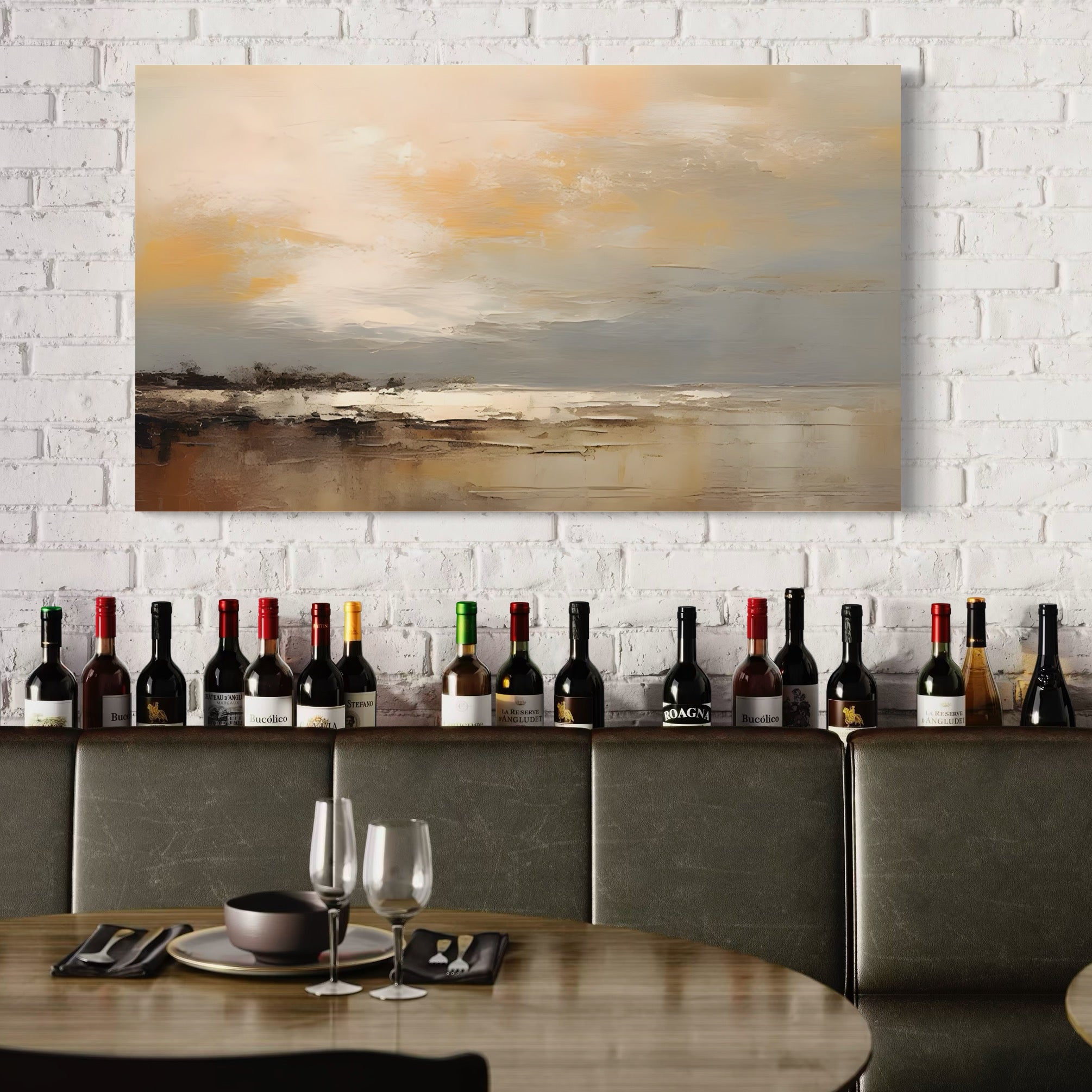 Tablou Canvas Premium LuxCanva® A1656, Sea Life , Room, Decorativ, Abstract, Mare, Peisaj, Cromatic, Living, Culori Vibrante