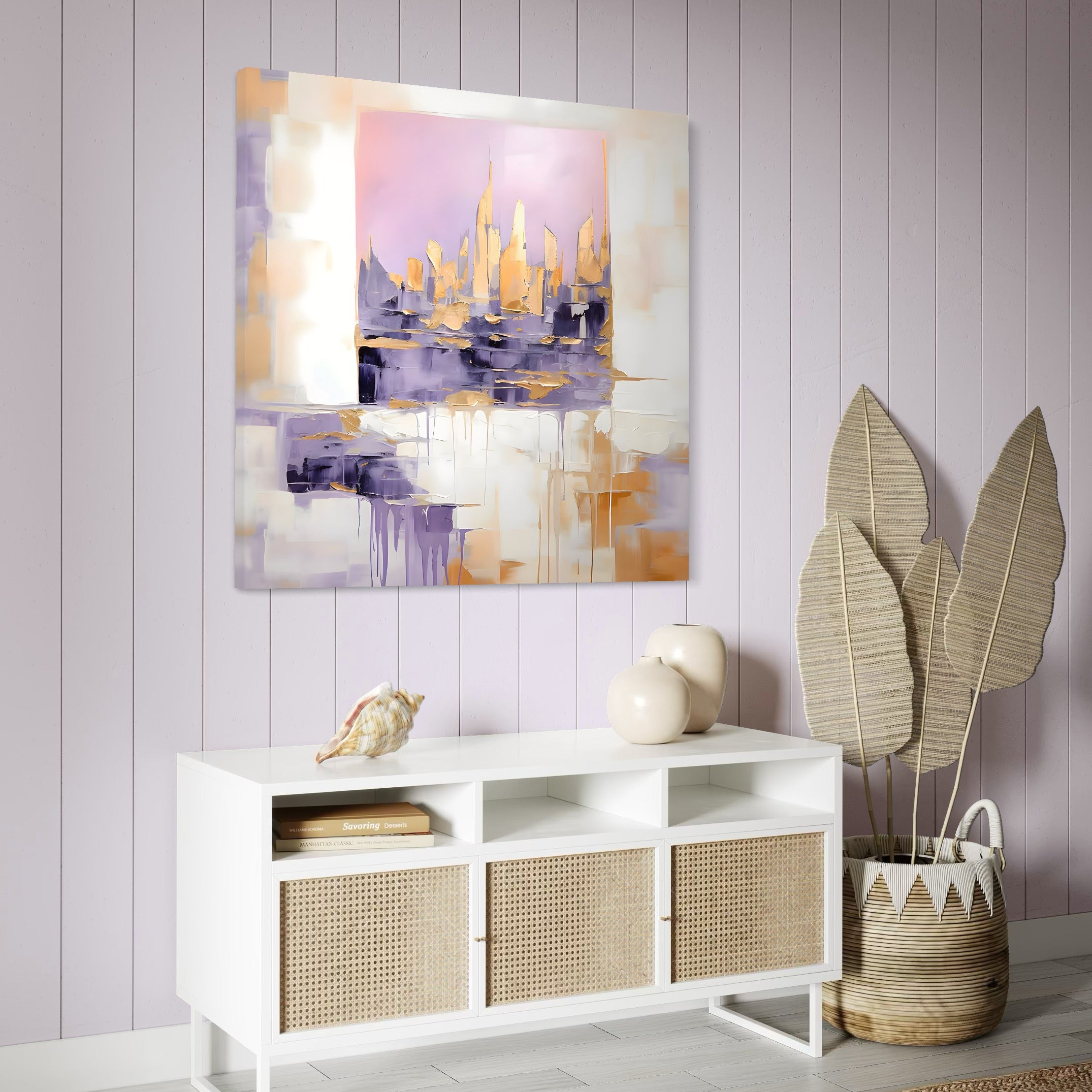 Tablou Canvas Premium LuxCanva® A1657, 2xPics ,  Room, Decorativ, Abstract, Cromatic, Living, Culori Vibrante