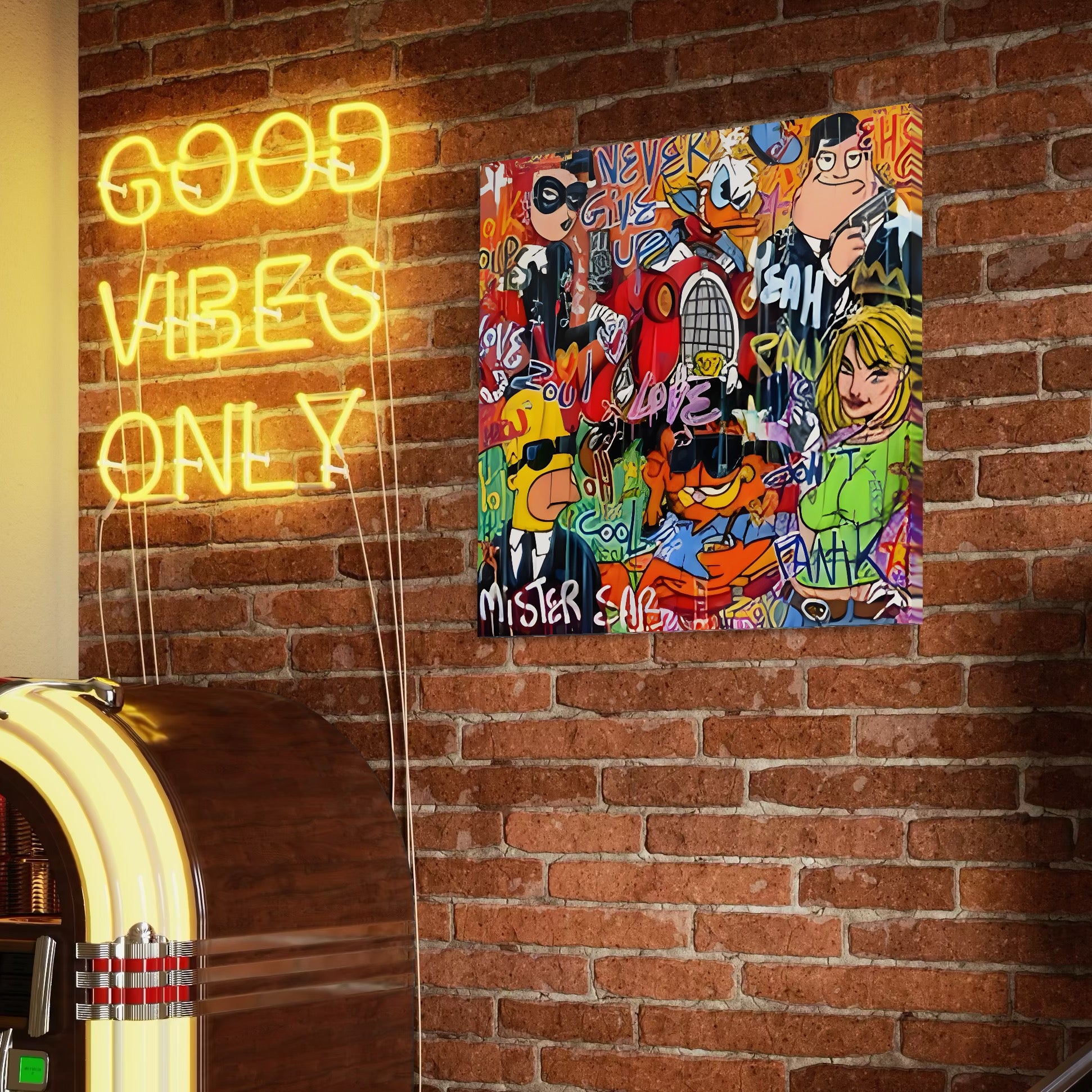 Tablou Canvas Premium LuxCanva® C1018, Cartoons Characters , Culori, Camera Copilului, Camera De Jocuri, Relaxare, Culori Vibrante