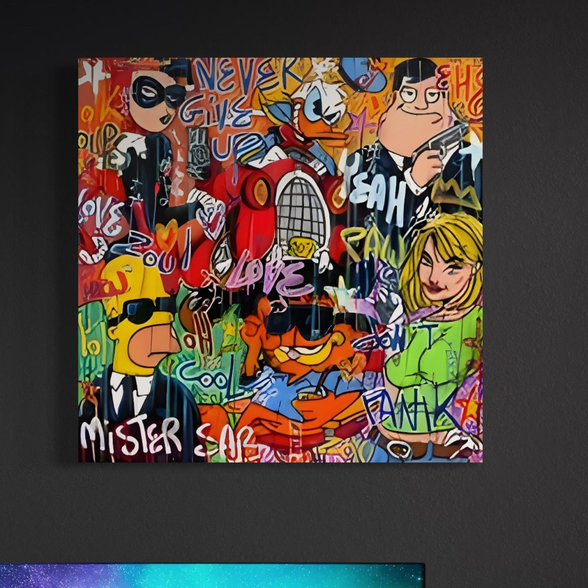 Tablou Canvas Premium LuxCanva® C1018, Cartoons Characters , Culori, Camera Copilului, Camera De Jocuri, Relaxare, Culori Vibrante