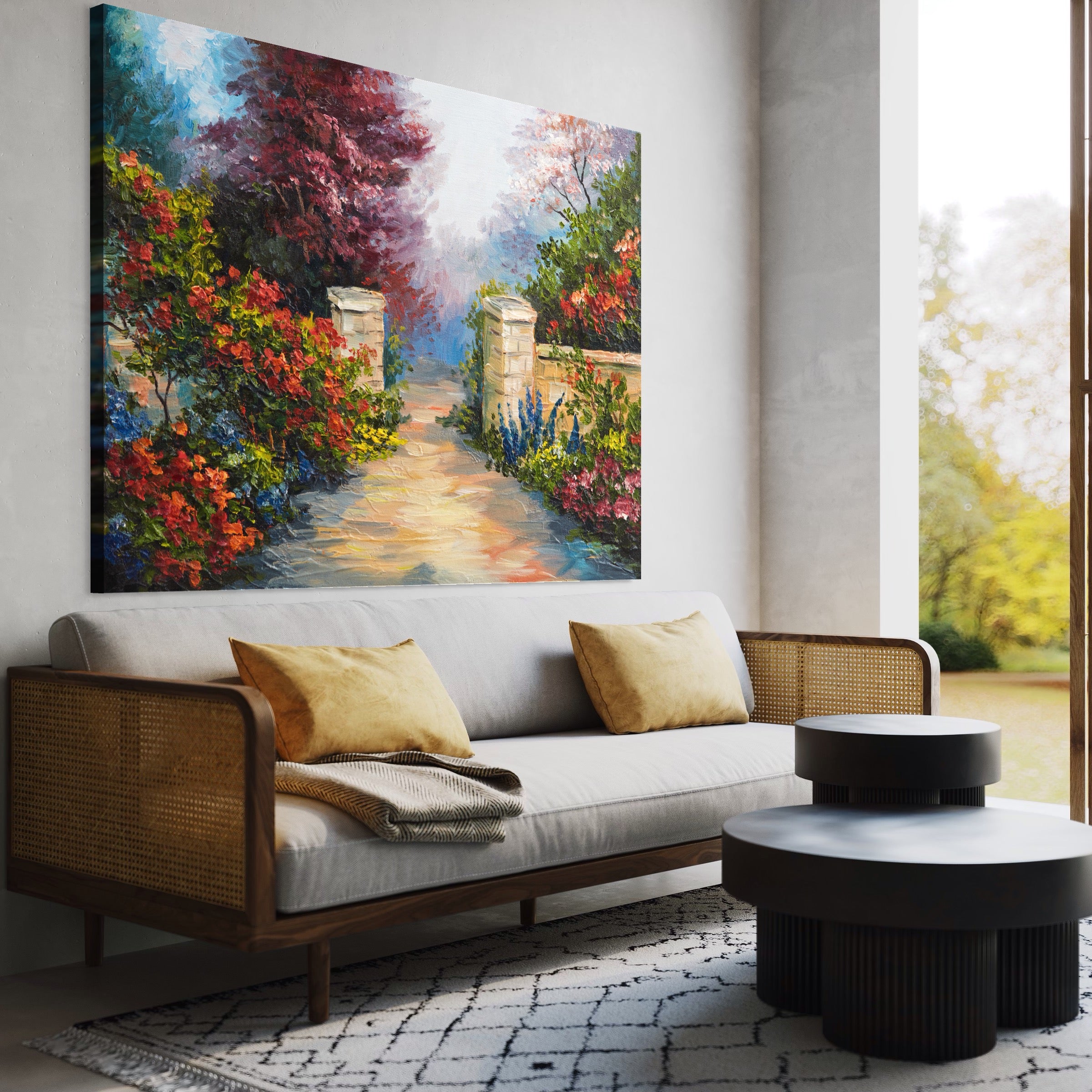 Tablou Canvas Premium LuxCanva® A1286, Colorful Summer, Living, Flori, Natura, Pomi, Dormitor, Culori Vibrante