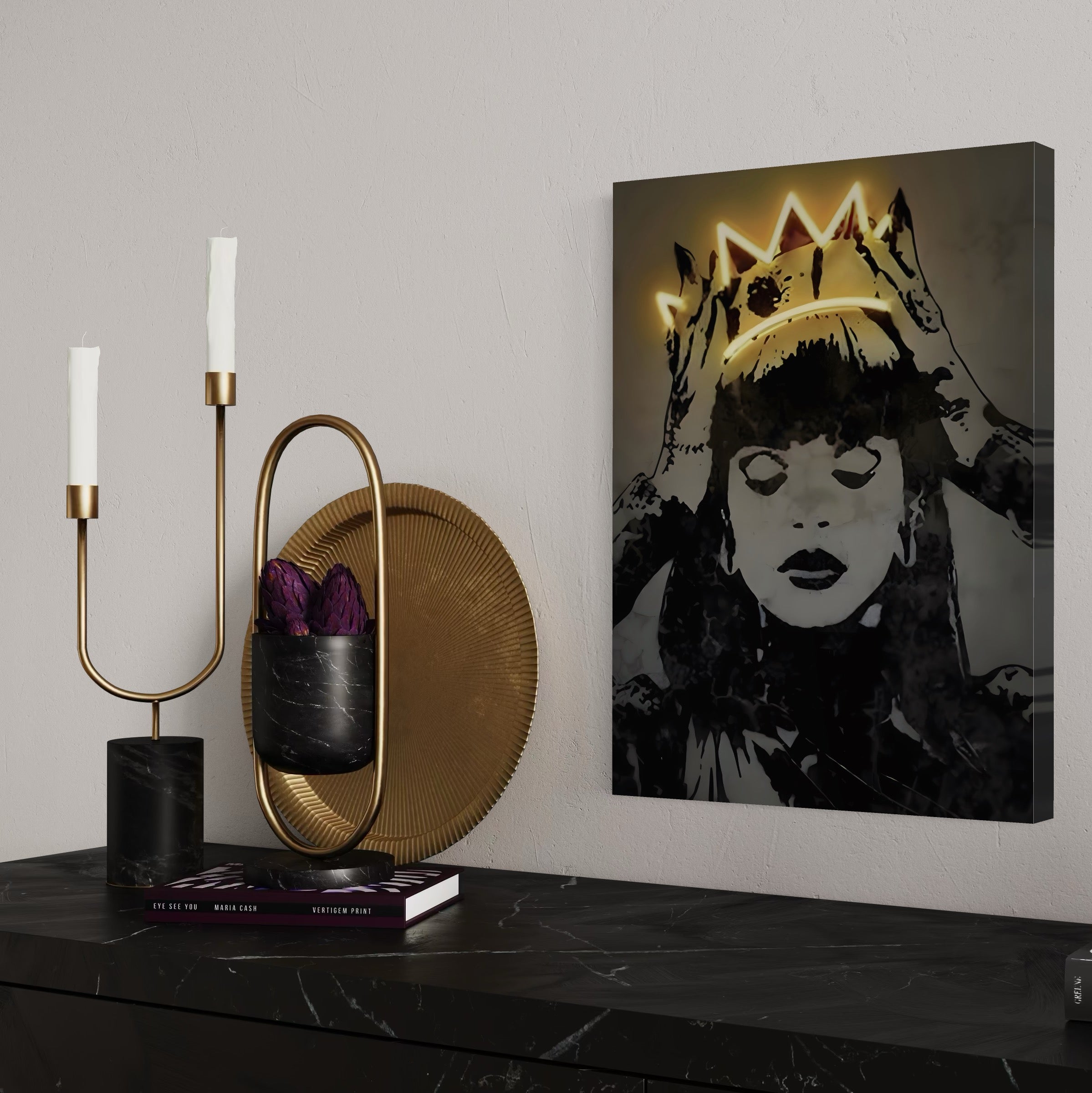 Tablou Canvas Premium LuxCanva® C1022, R&B Music Queen Rihanna , Culori, Queen Rihanna, Artist, Muzica, Dormitor, Living, Relaxare, Culori Vibrante