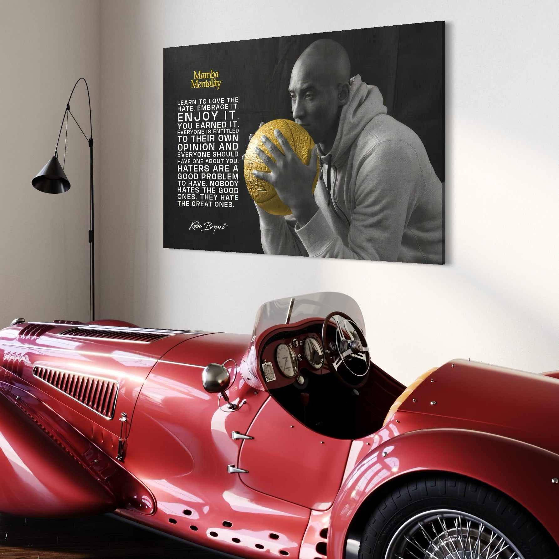 Tablou Canvas Premium LuxCanva® C1032, Kobe "Mamba" Bryant , Kobe, Mentality, Camera Copilului, Game Room, Bar, Relaxare, Culori Vibrante