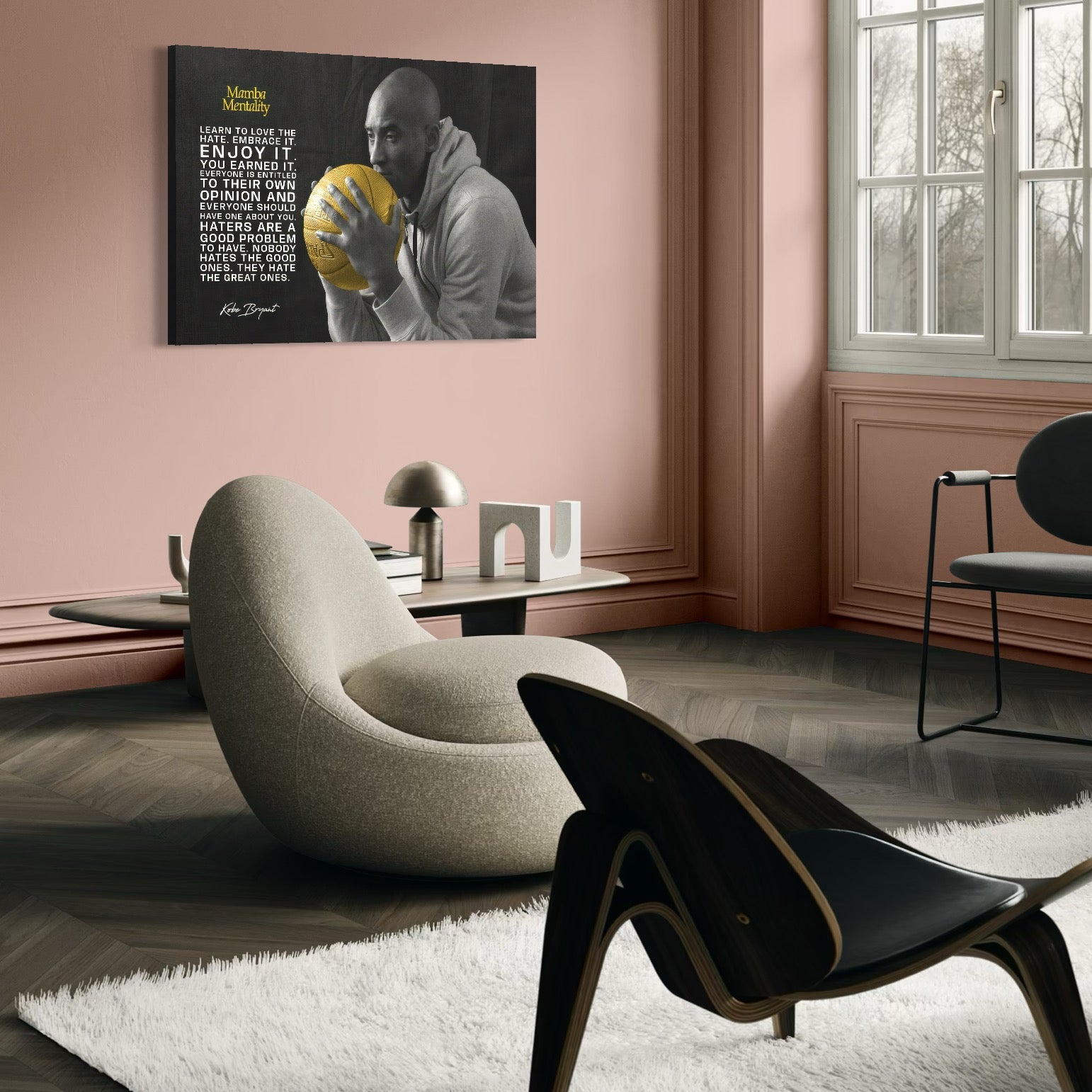 Tablou Canvas Premium LuxCanva® C1032, Kobe "Mamba" Bryant , Kobe, Mentality, Camera Copilului, Game Room, Bar, Relaxare, Culori Vibrante
