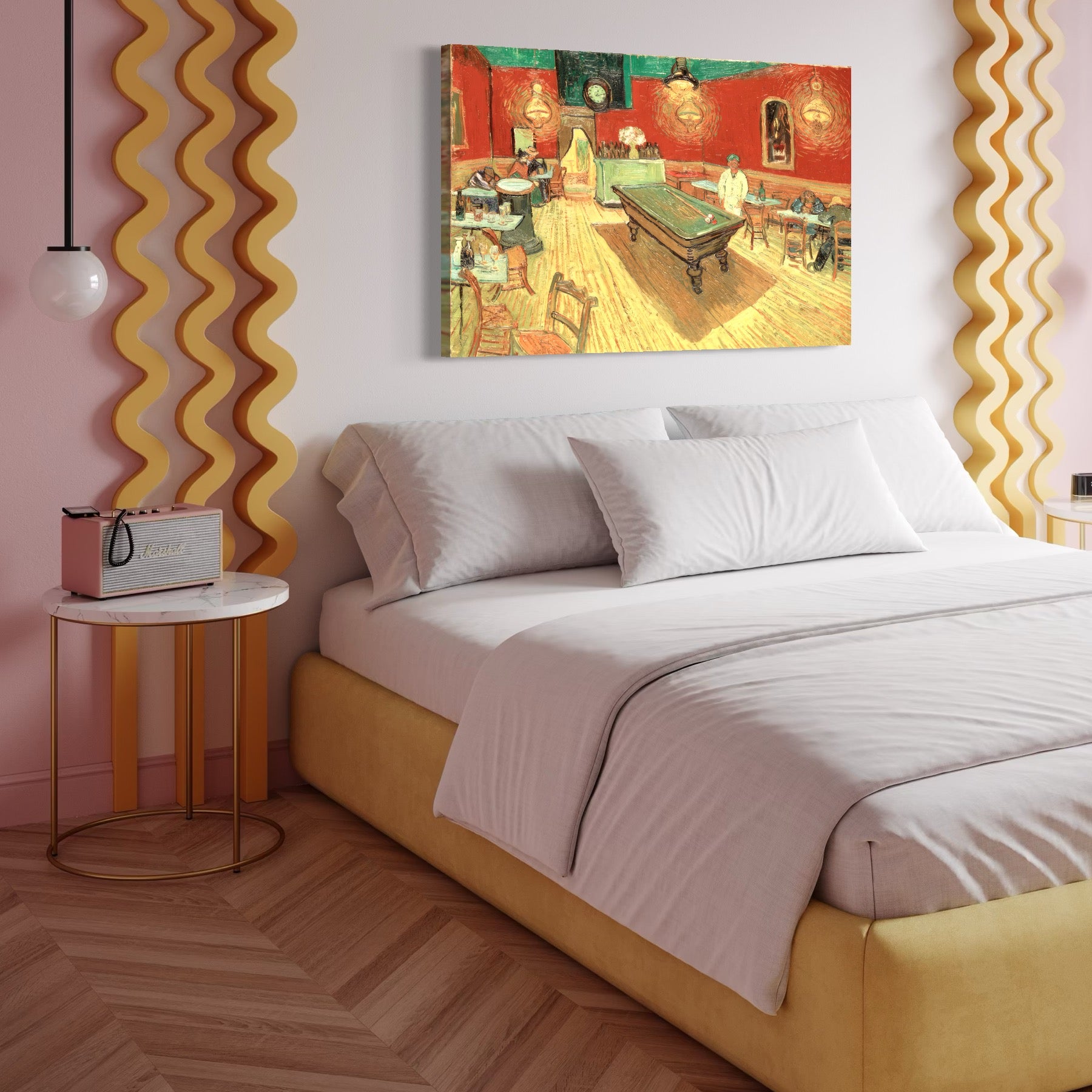 Tablou Canvas Premium LuxCanva® C1036, Pool Game , Culori, Biliard, Bar, Game Room, Bar, Relaxare, Culori Vibrante