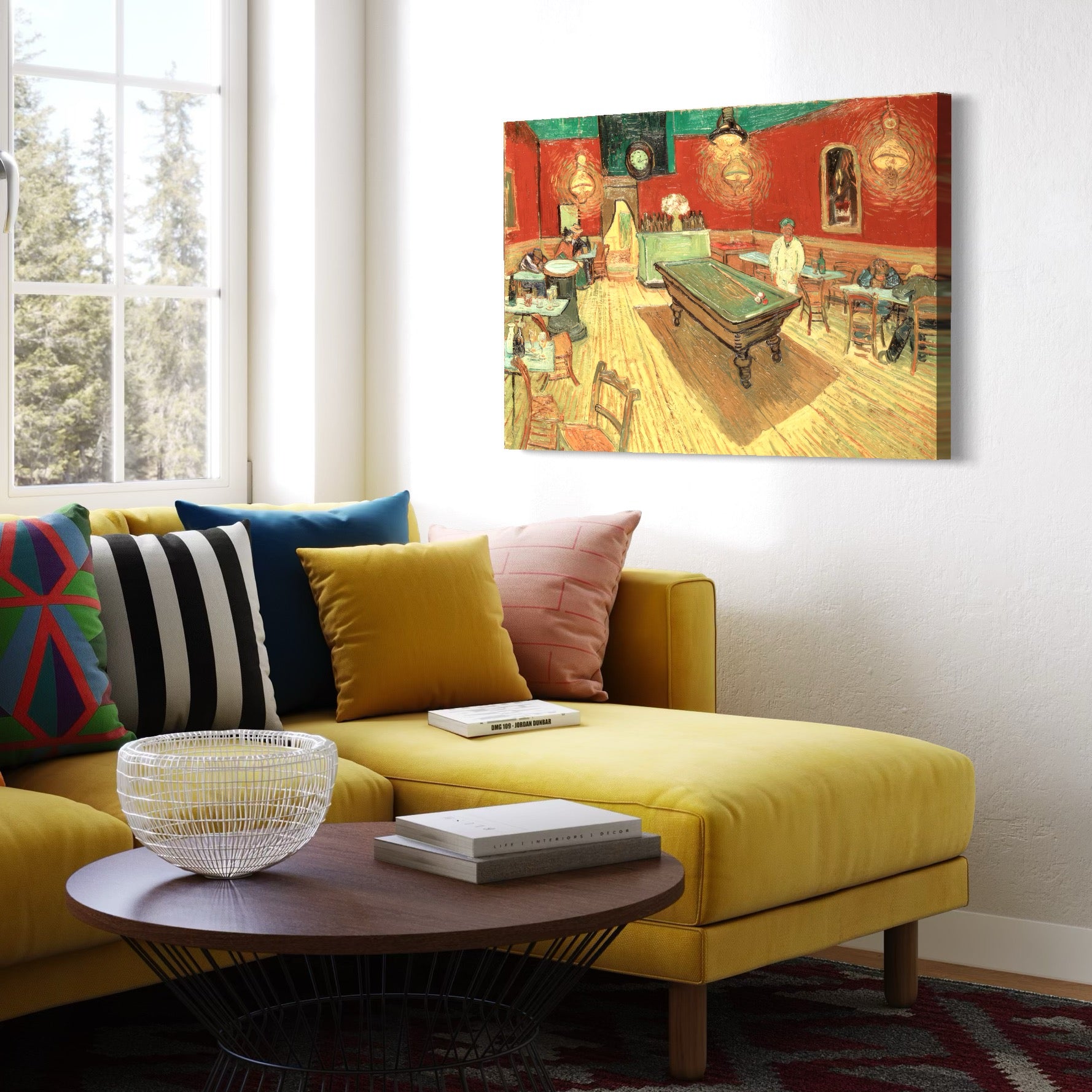 Tablou Canvas Premium LuxCanva® C1036, Pool Game , Culori, Biliard, Bar, Game Room, Bar, Relaxare, Culori Vibrante