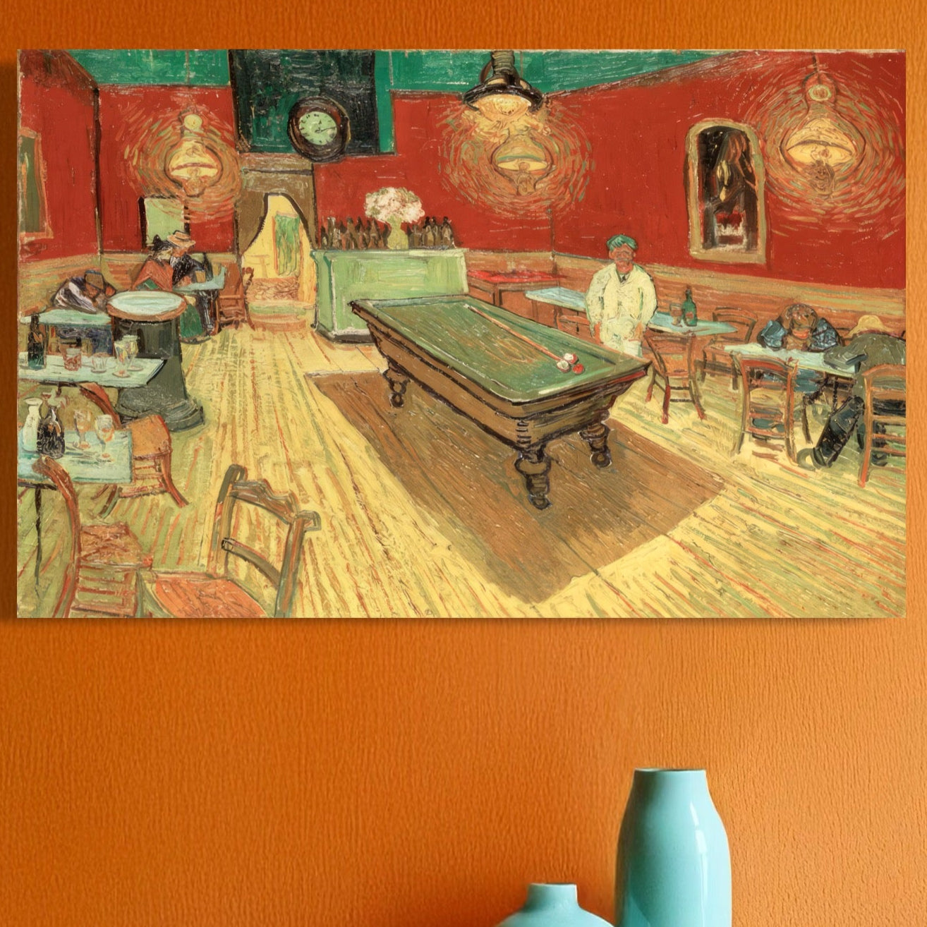 Tablou Canvas Premium LuxCanva® C1036, Pool Game , Culori, Biliard, Bar, Game Room, Bar, Relaxare, Culori Vibrante