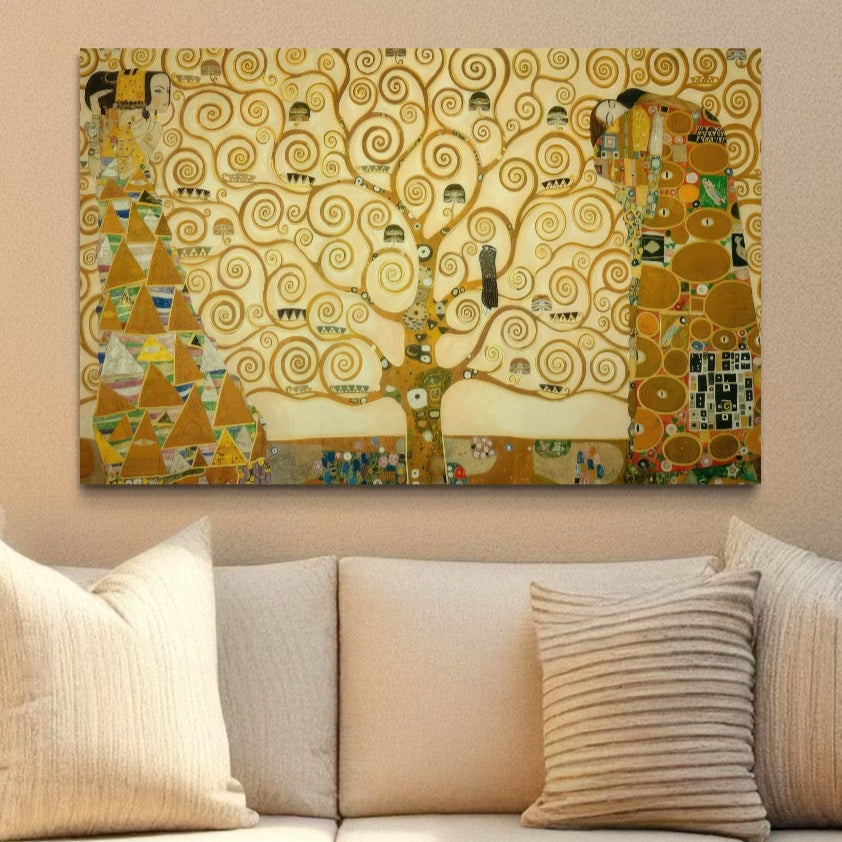 Tablou Canvas Premium LuxCanva® C1038, Tree Of Life , Copacul Vietii, Office, Living Room, Relaxare, Culori Vibrante