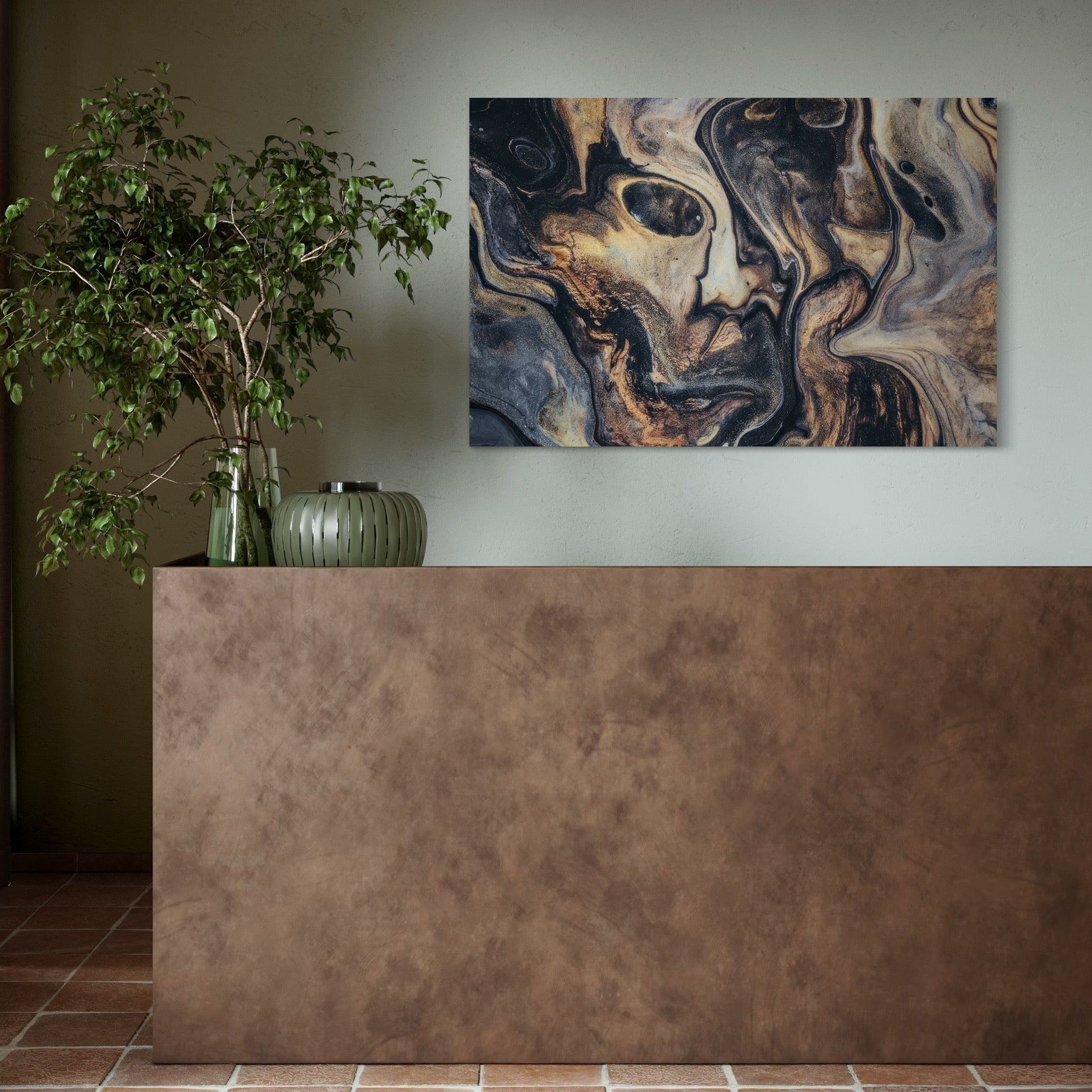 Tablou Canvas Premium LuxCanva® C1042, Abstract , Culori, Abstract, Office, Living Room, Relaxare, Culori Vibrante