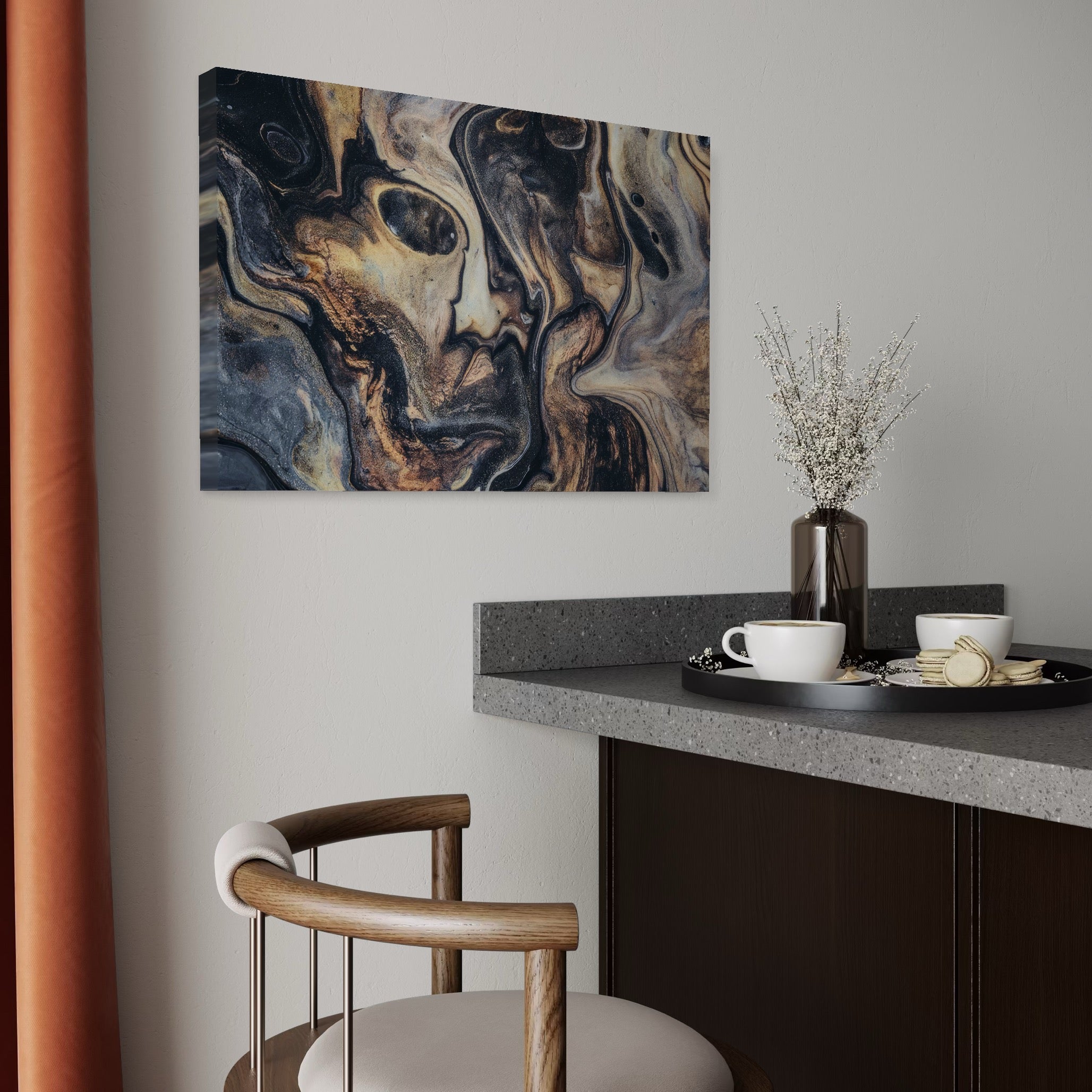 Tablou Canvas Premium LuxCanva® C1042, Abstract , Culori, Abstract, Office, Living Room, Relaxare, Culori Vibrante