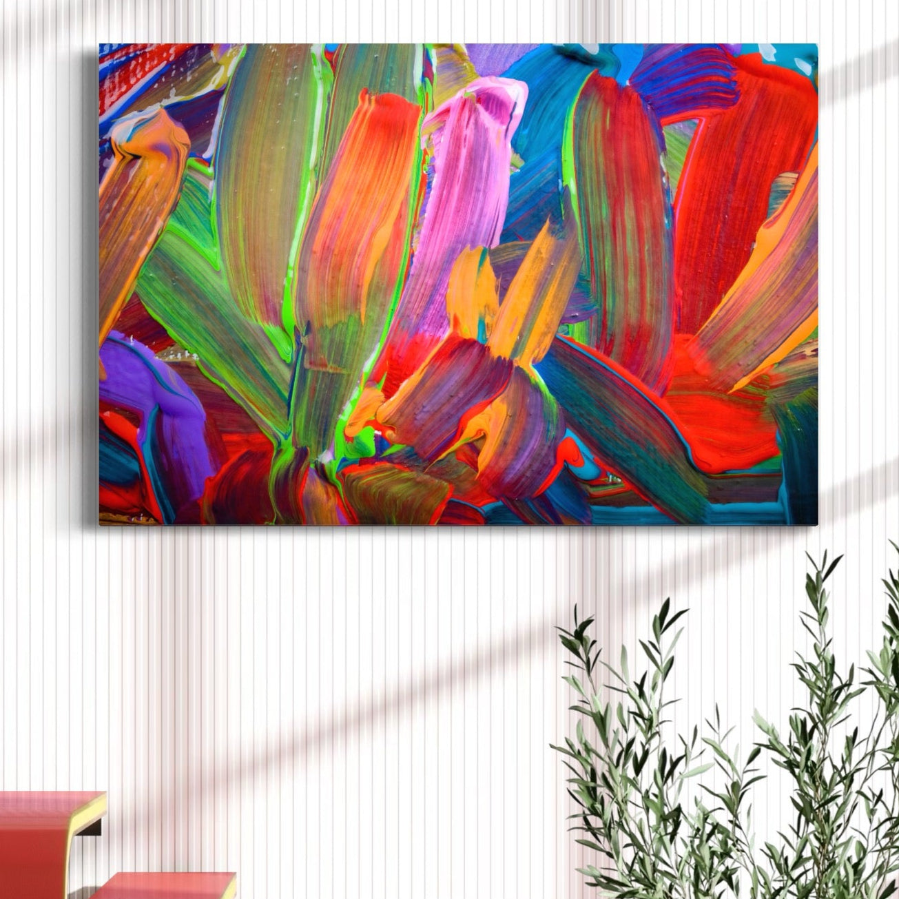 Tablou Canvas Premium LuxCanva® C1057, Abstract , Abstract, Camera Copilului, Living Room, Relaxare, Culori Vibrante