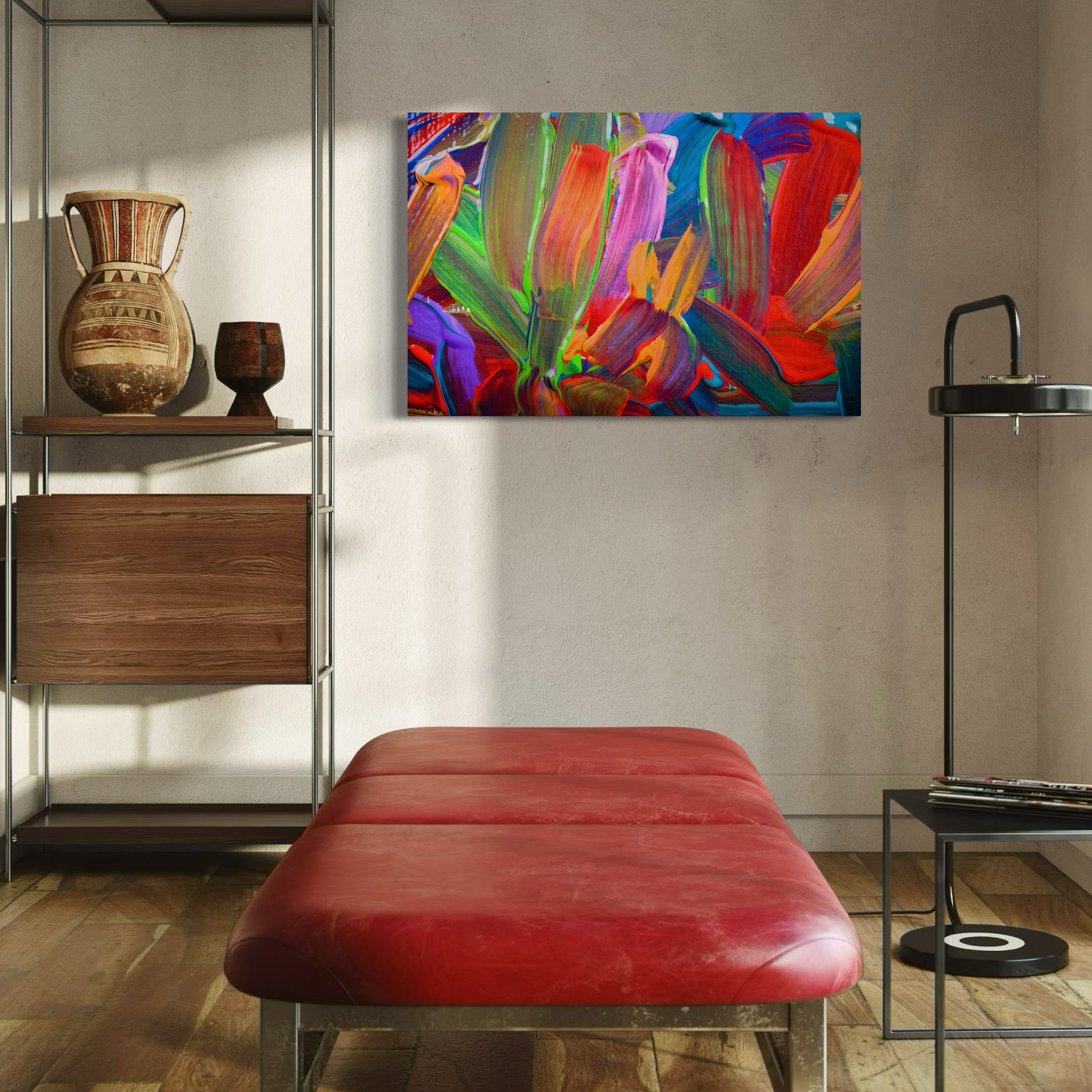 Tablou Canvas Premium LuxCanva® C1057, Abstract , Abstract, Camera Copilului, Living Room, Relaxare, Culori Vibrante