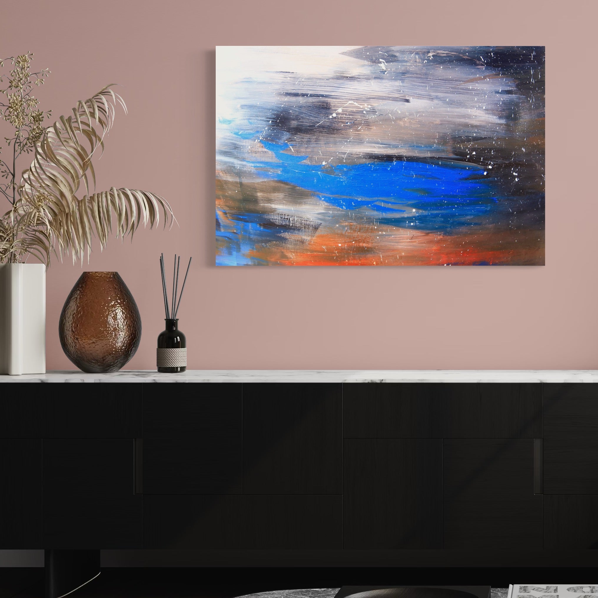 Tablou Canvas Premium LuxCanva® C1064, Pictura Abstracta , Abstract, Living Room, Office, Relaxare, Culori Vibrante