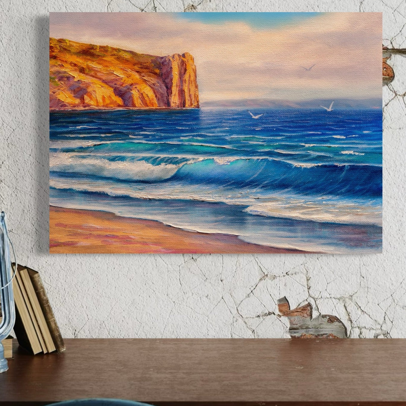 Tablou Canvas Premium, LuxCanva® C1066, Vara La Malul Marii, Vara, Plaja, Soare, Living Room, Office, Relaxare, Culori Vibrante