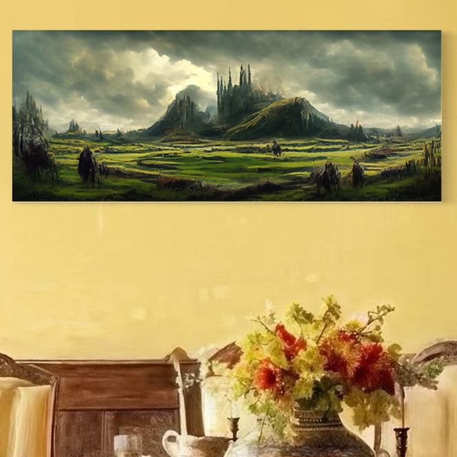 Tablou Canvas Premium LuxCanva® C1070, Cetate Din Antichitate , Cetate, Antichitate, Living Room, Office, Relaxare, Culori Vibrante