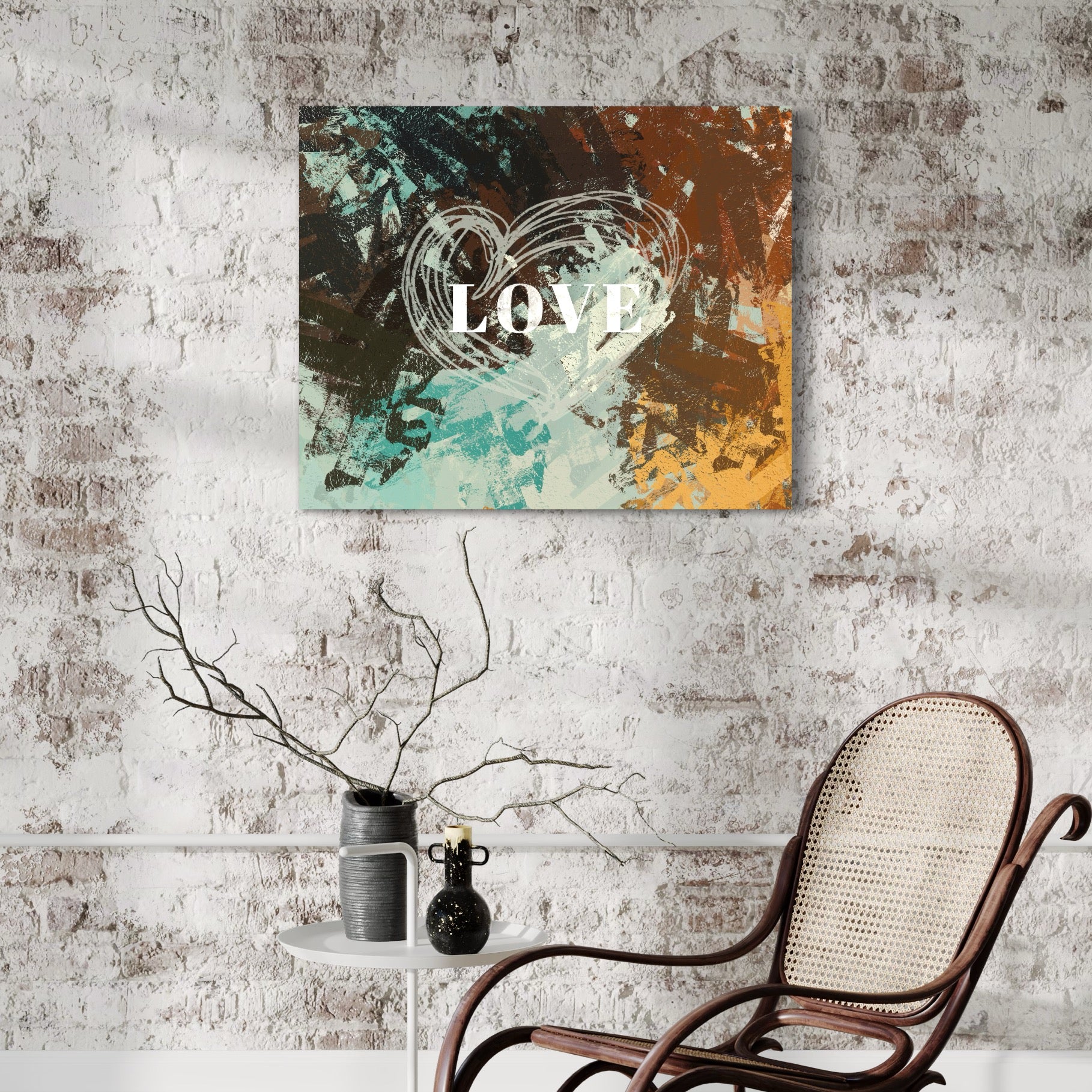 Tablou Canvas Premium LuxCanva® C1083, Dragoste , Inspirational, Dragoste, Living Room, Bedroom, Relaxare, Culori Vibrante