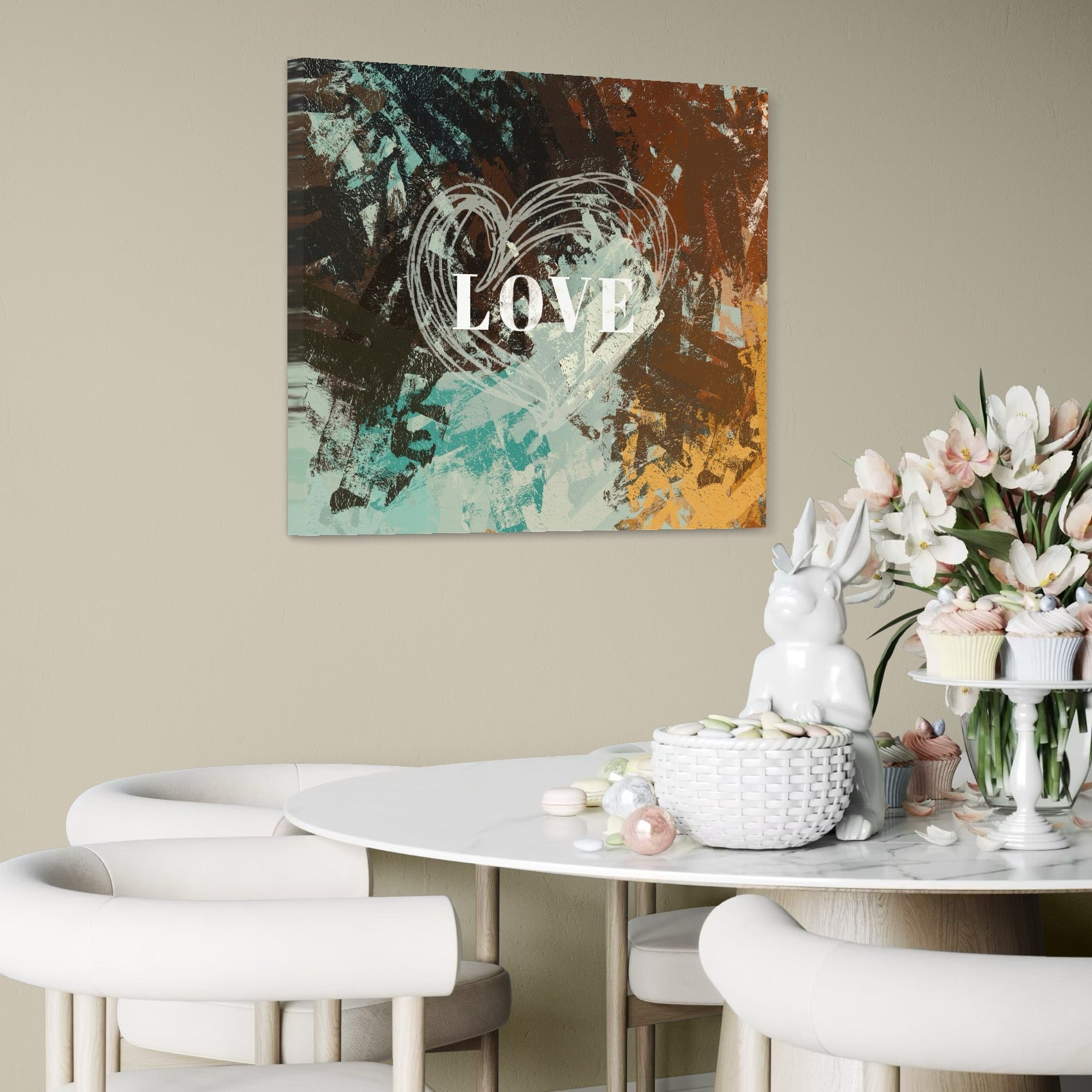 Tablou Canvas Premium LuxCanva® C1083, Dragoste , Inspirational, Dragoste, Living Room, Bedroom, Relaxare, Culori Vibrante