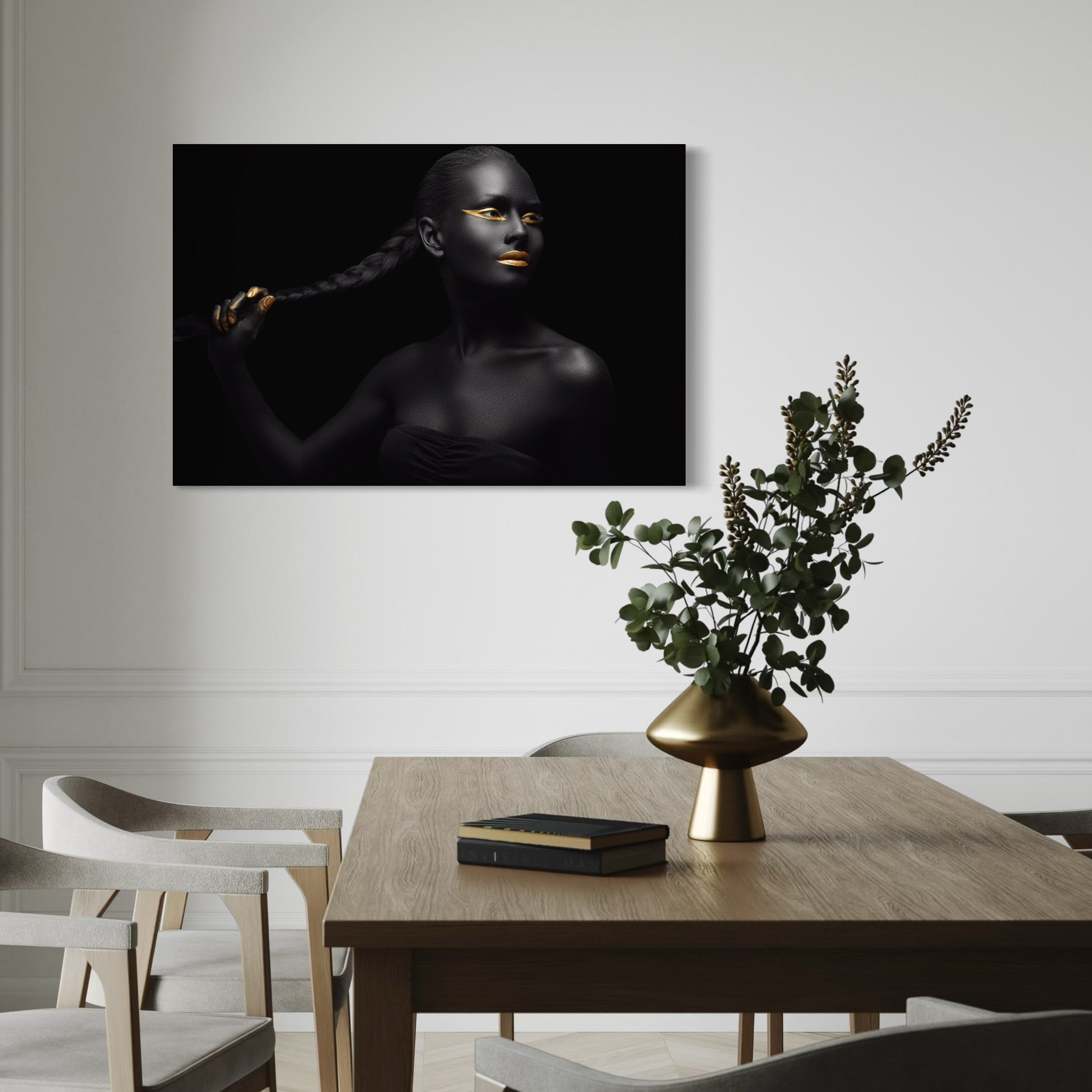 Tablou Canvas Premium LuxCanva® C1084, Frumusetea Femeii , Inspirational, Frumusete, Fata, Living Room, Bedroom, Relaxare, Culori Vibrante