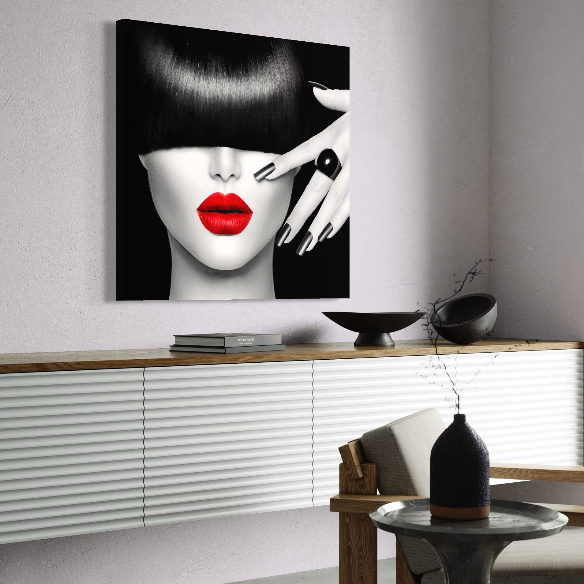 Tablou Canvas Premium LuxCanva® C1089, Fashion Diva , Fashion, Femeie, Privire, Living Room, Bedroom, Relaxare, Culori Vibrante