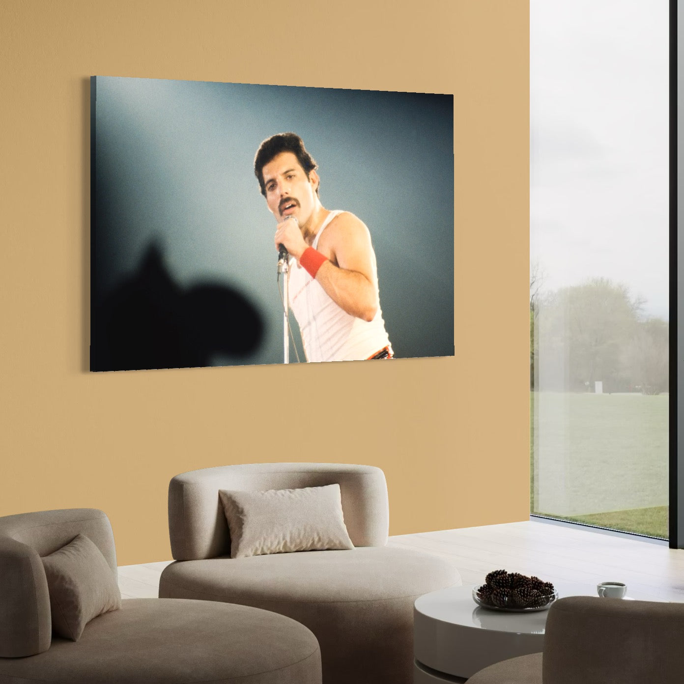 Tablou Canvas Premium LuxCanva® C1102, The King Freddie ,  Culori, Fluture, Living Room, Bar, Relaxare, Culori Vibrante