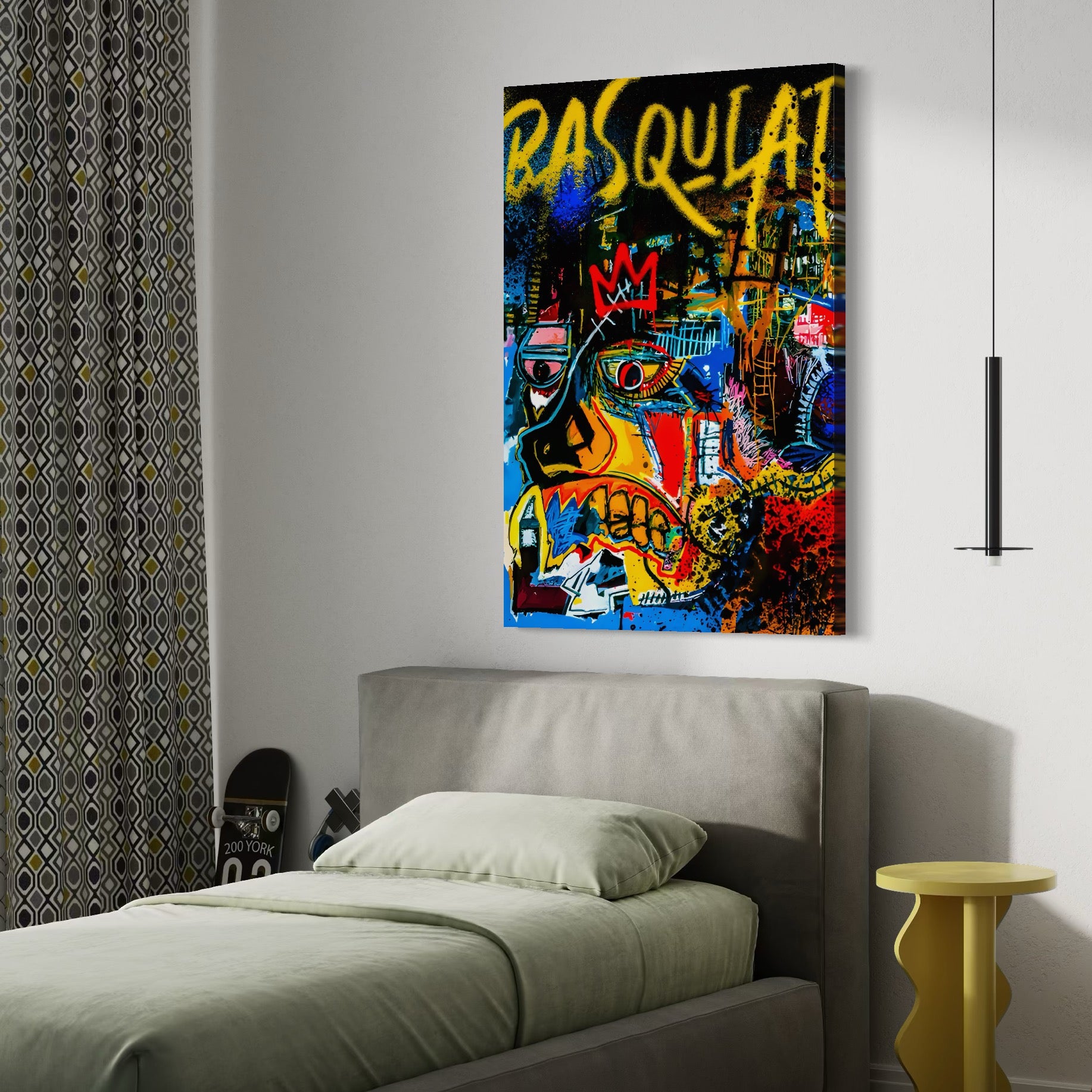 Tablou Canvas Premium LuxCanva® C1106, Pop Art Painting , Culori, Pop Art, Face, Abstract, Game Room, Relaxare, Culori Vibrante