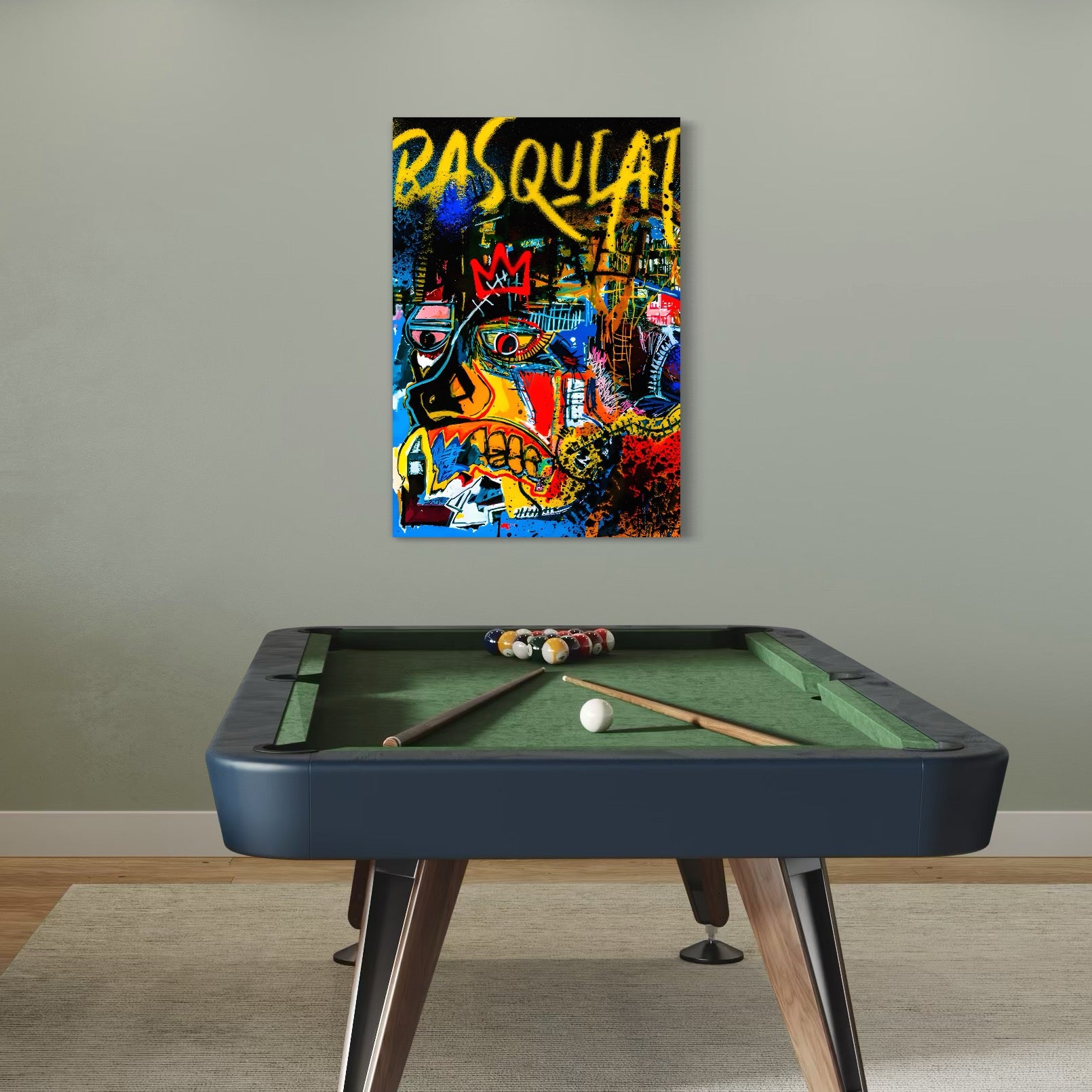 Tablou Canvas Premium LuxCanva® C1106, Pop Art Painting , Culori, Pop Art, Face, Abstract, Game Room, Relaxare, Culori Vibrante