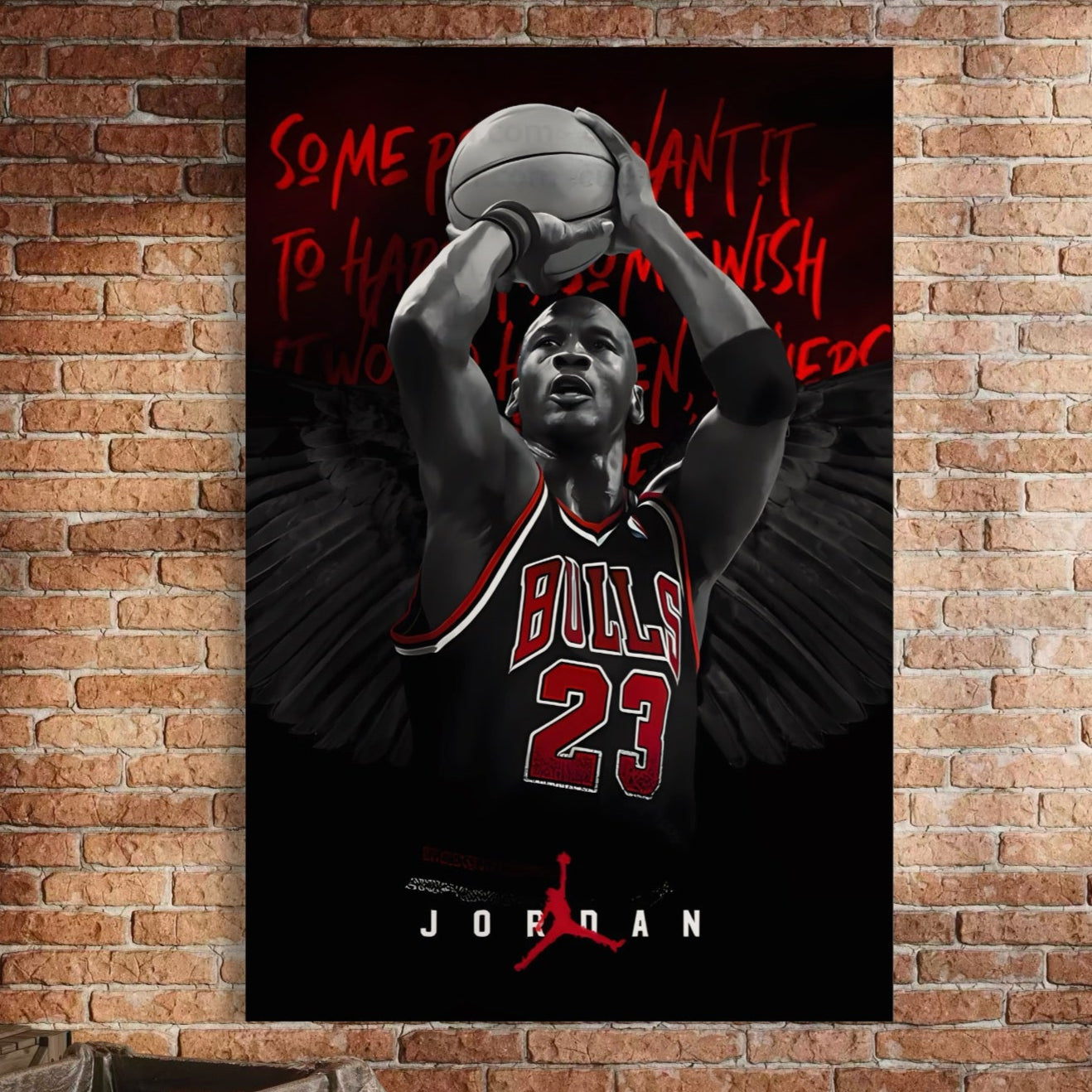 Tablou Canvas Premium, LuxCanva® C1117, The Great Michael Jordan, Culori, Jordan, GOAT, Game Room, Bar, Relaxare, Culori Vibrante