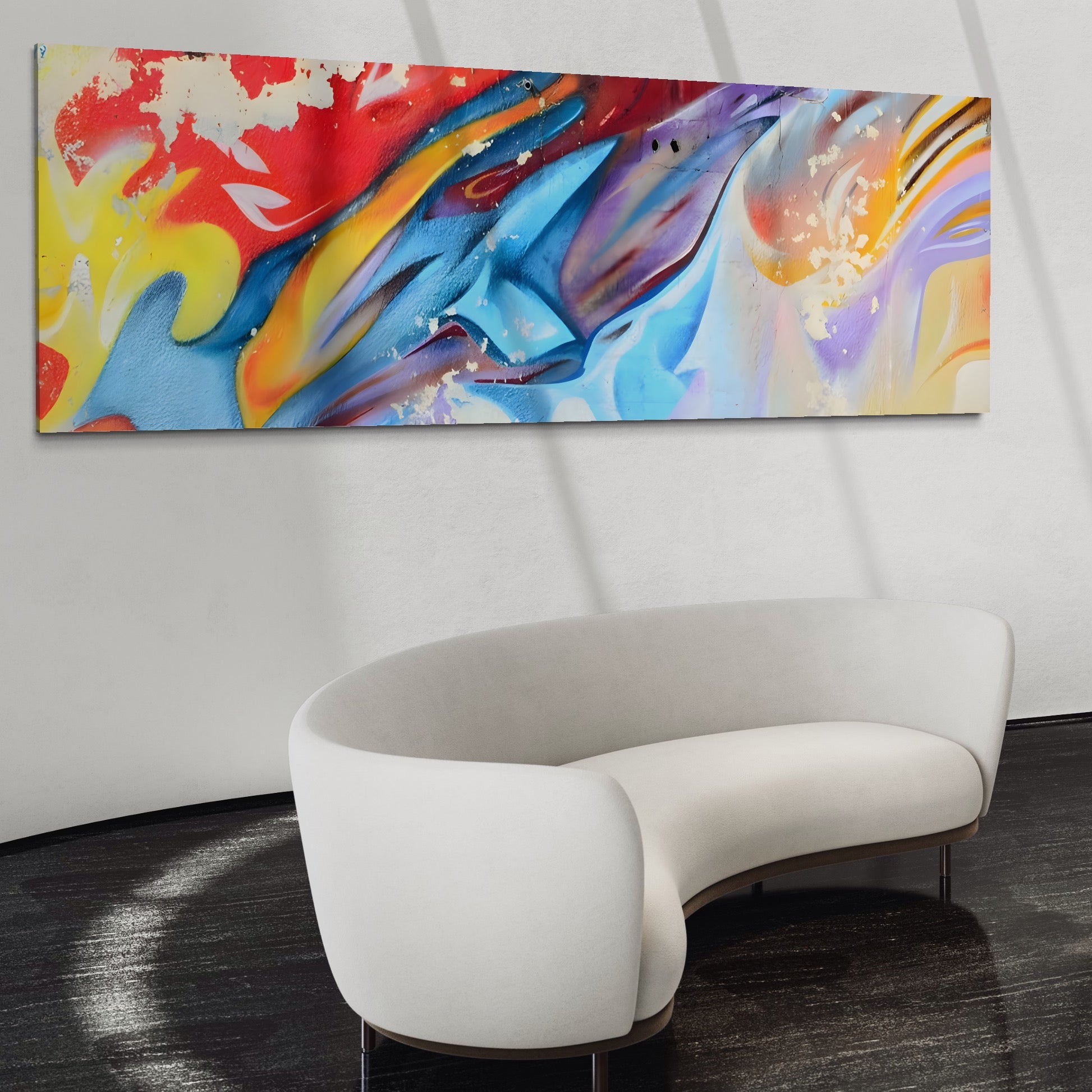 Tablou Canvas Premium LuxCanva® A1174, Colorful Graffiti ,Graffiti, Multicolor, Birou, Culori Vibrante