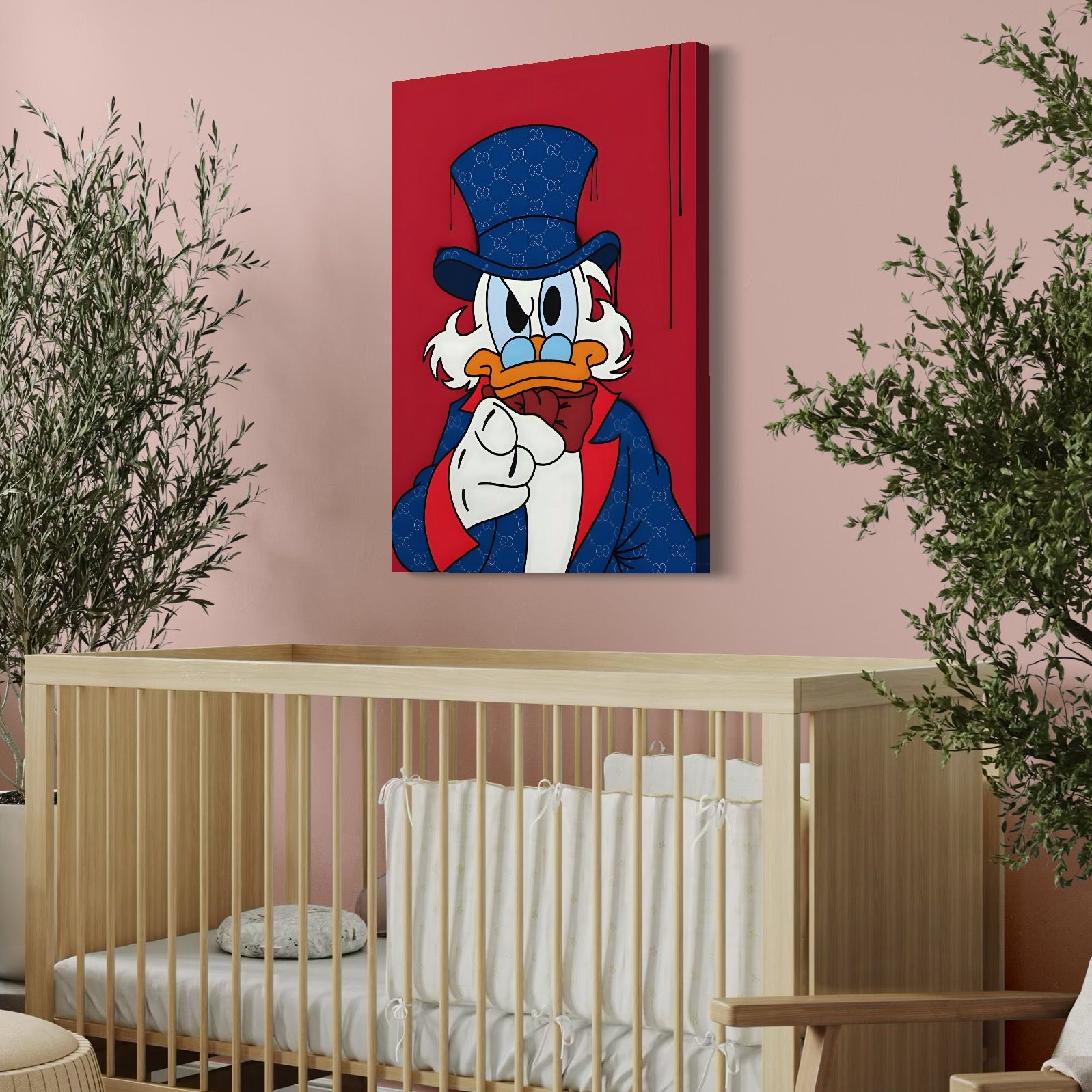 Tablou Canvas Premium, LuxCanva® C1120, Serious Scrooge, Culor, Scrooge, Cartoon Character, Different, Game Room, Bar, Relaxare, Culori Vibrante