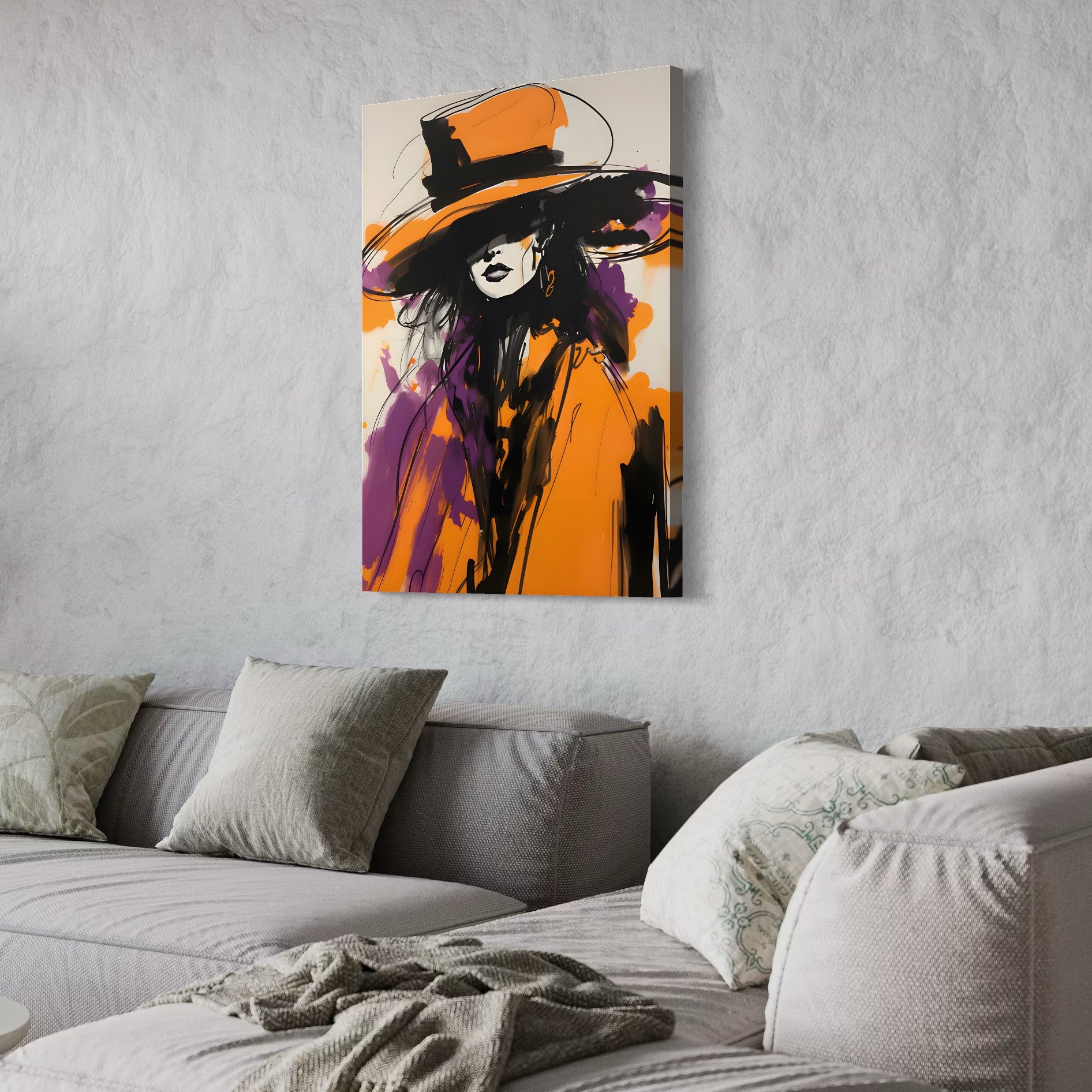 Tablou Canvas Premium LuxCanva® C1141, Classy Lady , Culori, Fashion, Beauty, Living Room, Bar, Relaxare, Culori Vibrante