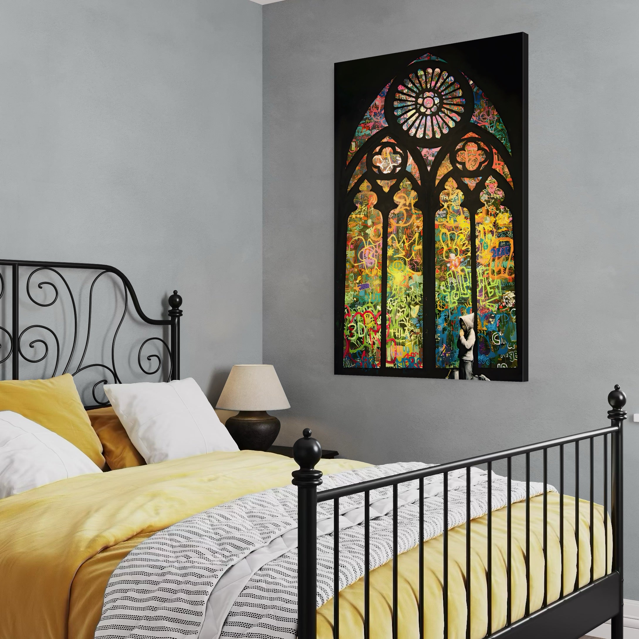 Tablou Canvas Premium LuxCanva® C1143, Believe , Culori, Pray, God, Divine, Living Room, Relaxare, Culori Vibrante