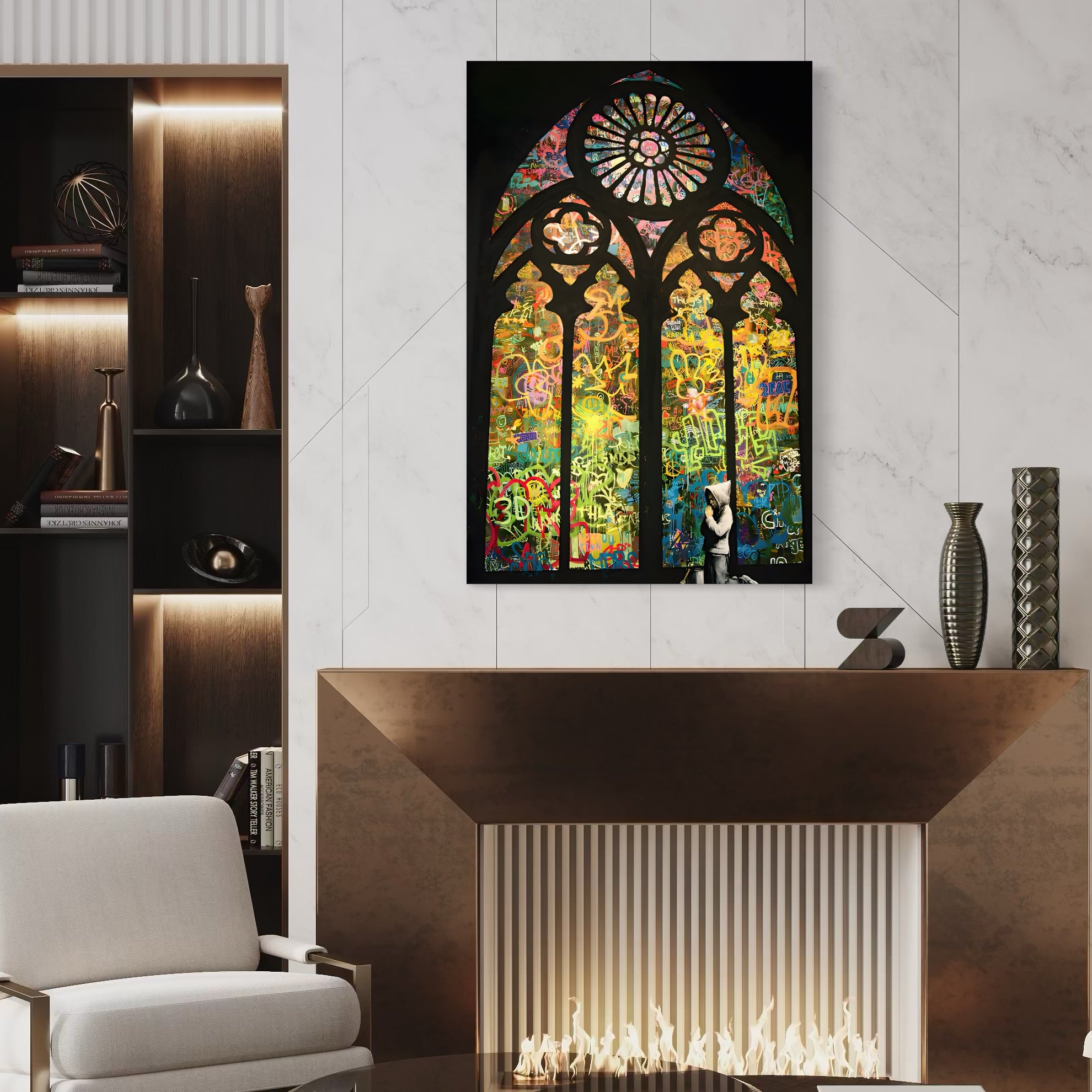 Tablou Canvas Premium LuxCanva® C1143, Believe , Culori, Pray, God, Divine, Living Room, Relaxare, Culori Vibrante