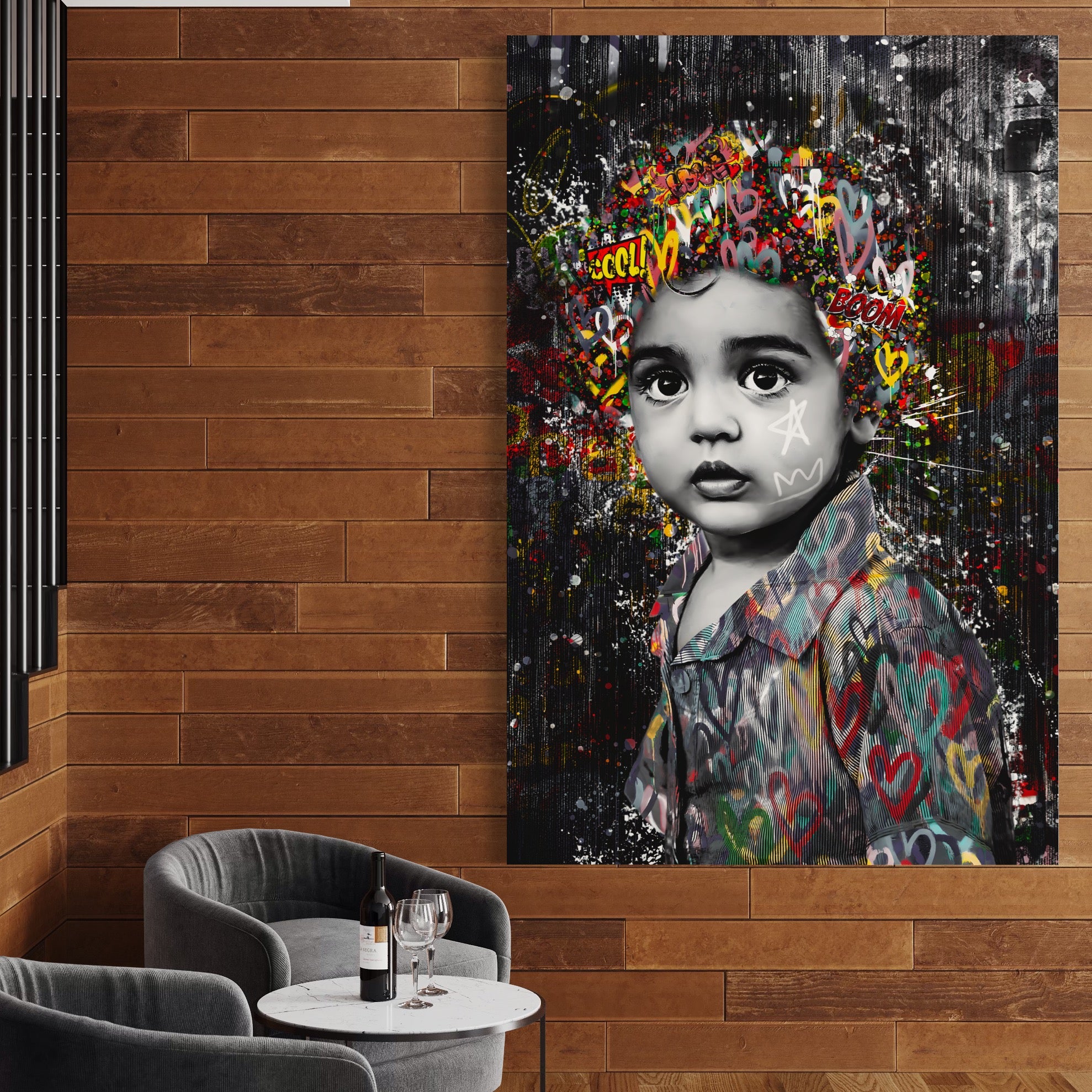 Tablou Canvas Premium LuxCanva® A1137, Color Baby , Copil, Par Coloar, Baby Cool, Culori Vibrante