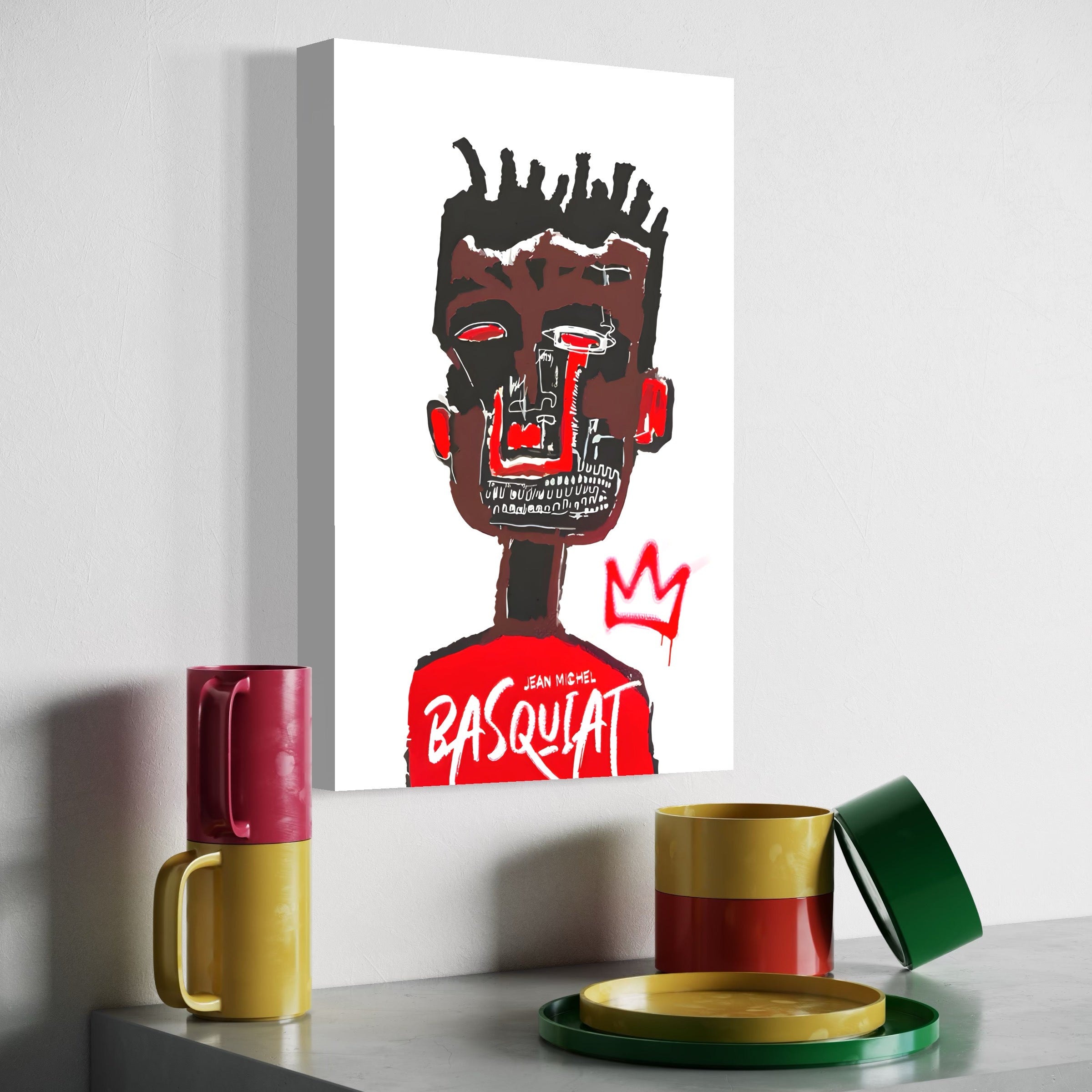 Tablou Canvas Premium LuxCanva® C1165, Abstract Paint By Baquiat , Culori, Different, Human, Bar, Relaxare, Culori Vibrante