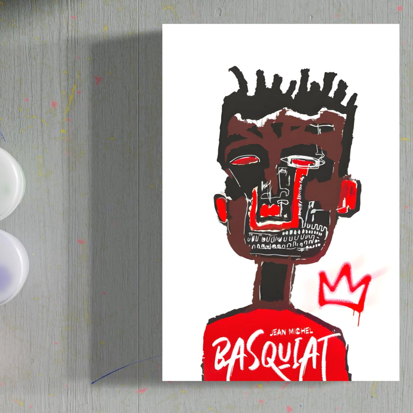 Tablou Canvas Premium LuxCanva® C1165, Abstract Paint By Baquiat , Culori, Different, Human, Bar, Relaxare, Culori Vibrante