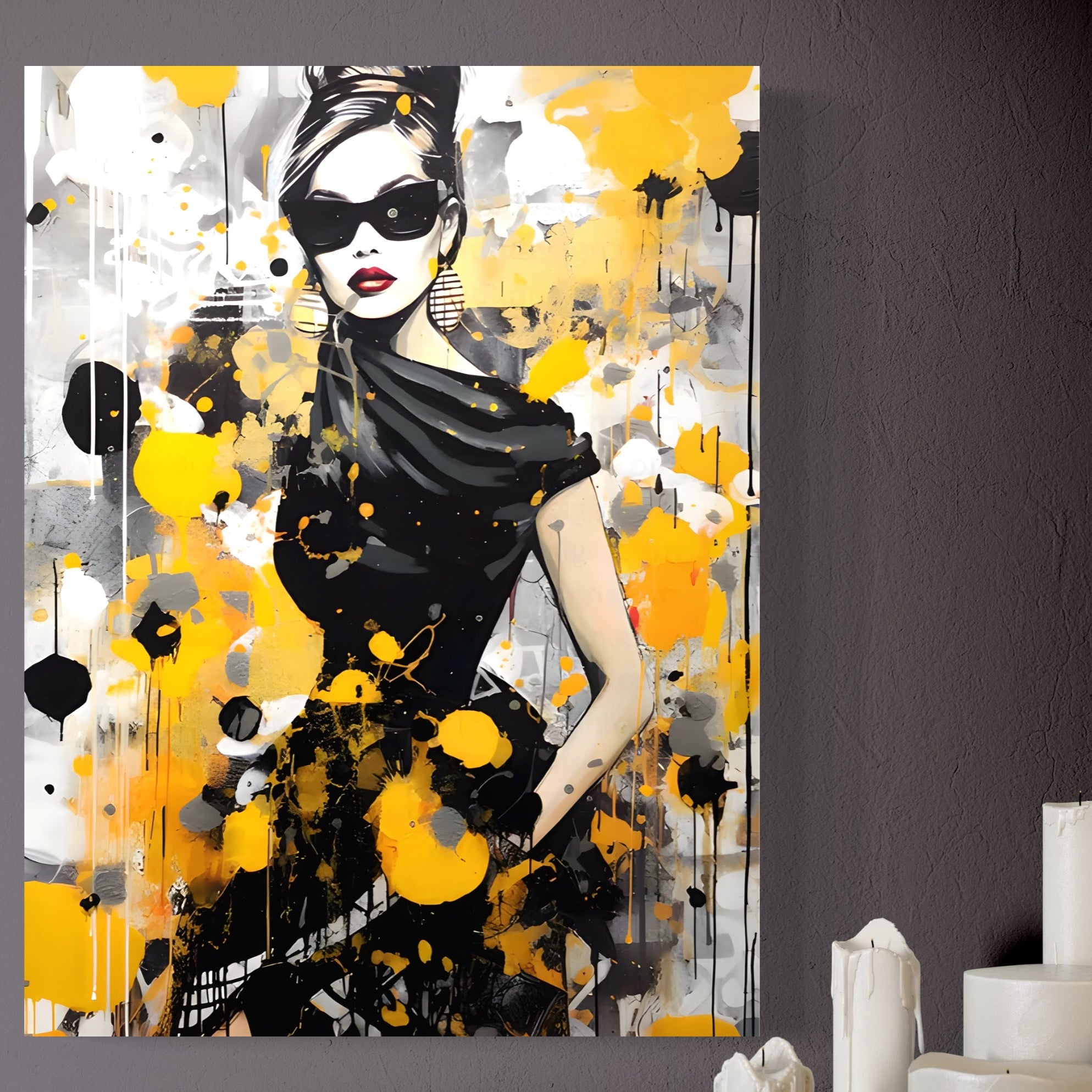 Tablou Canvas Premium LuxCanva® C1167, Queen Of Fashion , Culori, Lady, Style, Dress, Bar, Relaxare, Culori Vibrante