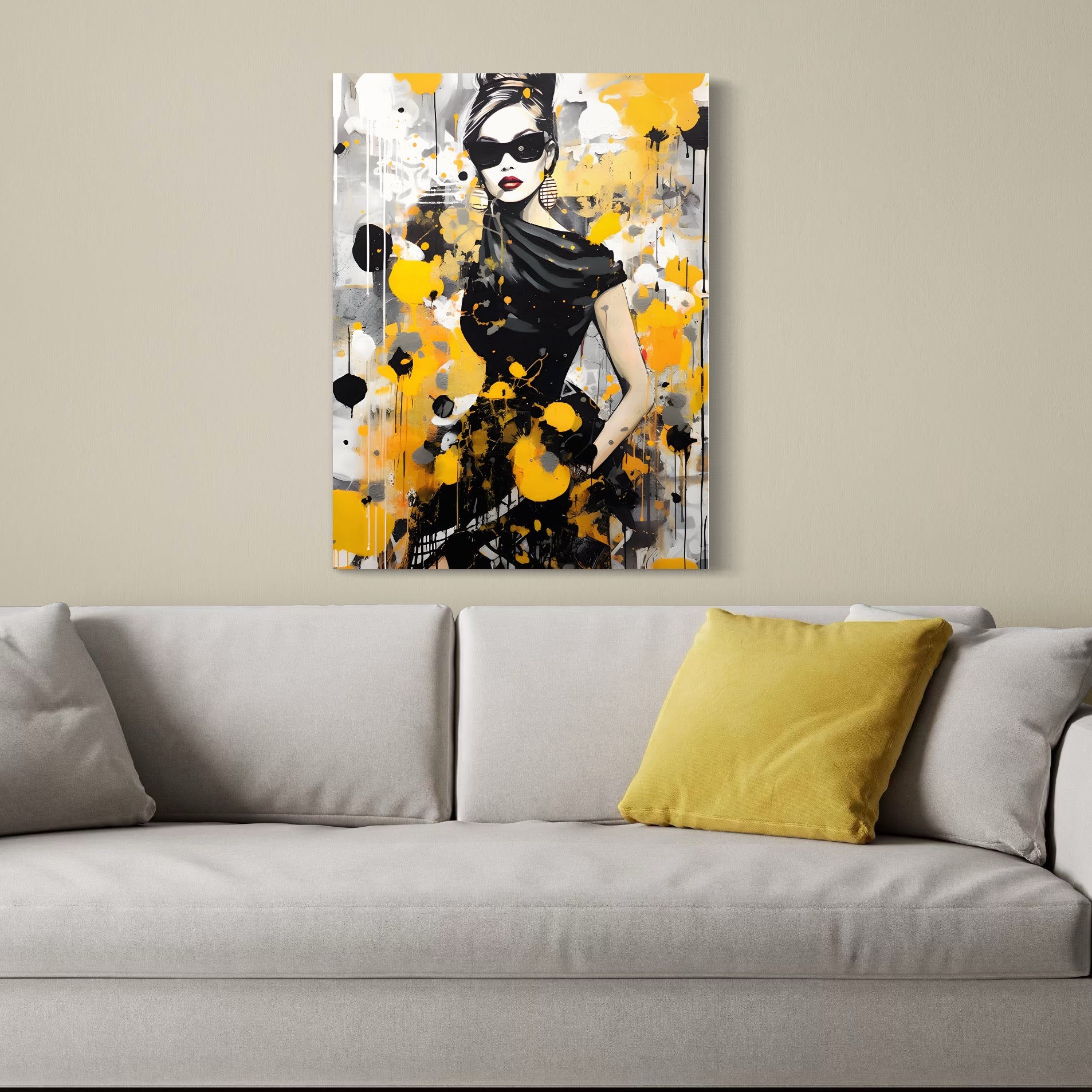 Tablou Canvas Premium LuxCanva® C1167, Queen Of Fashion , Culori, Lady, Style, Dress, Bar, Relaxare, Culori Vibrante